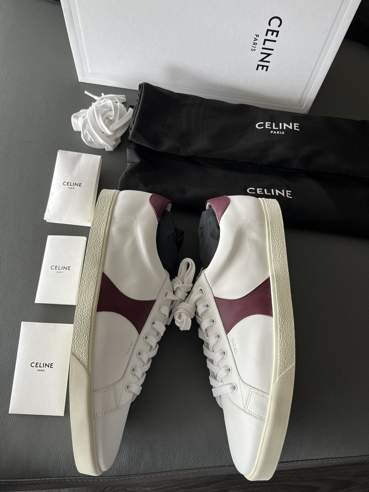 Celine × Hedi Slimane Runway Celine Hedi Slimane Classic Triomphe Sneaker Size US 13 / EU 46 - 1 Thumbnail