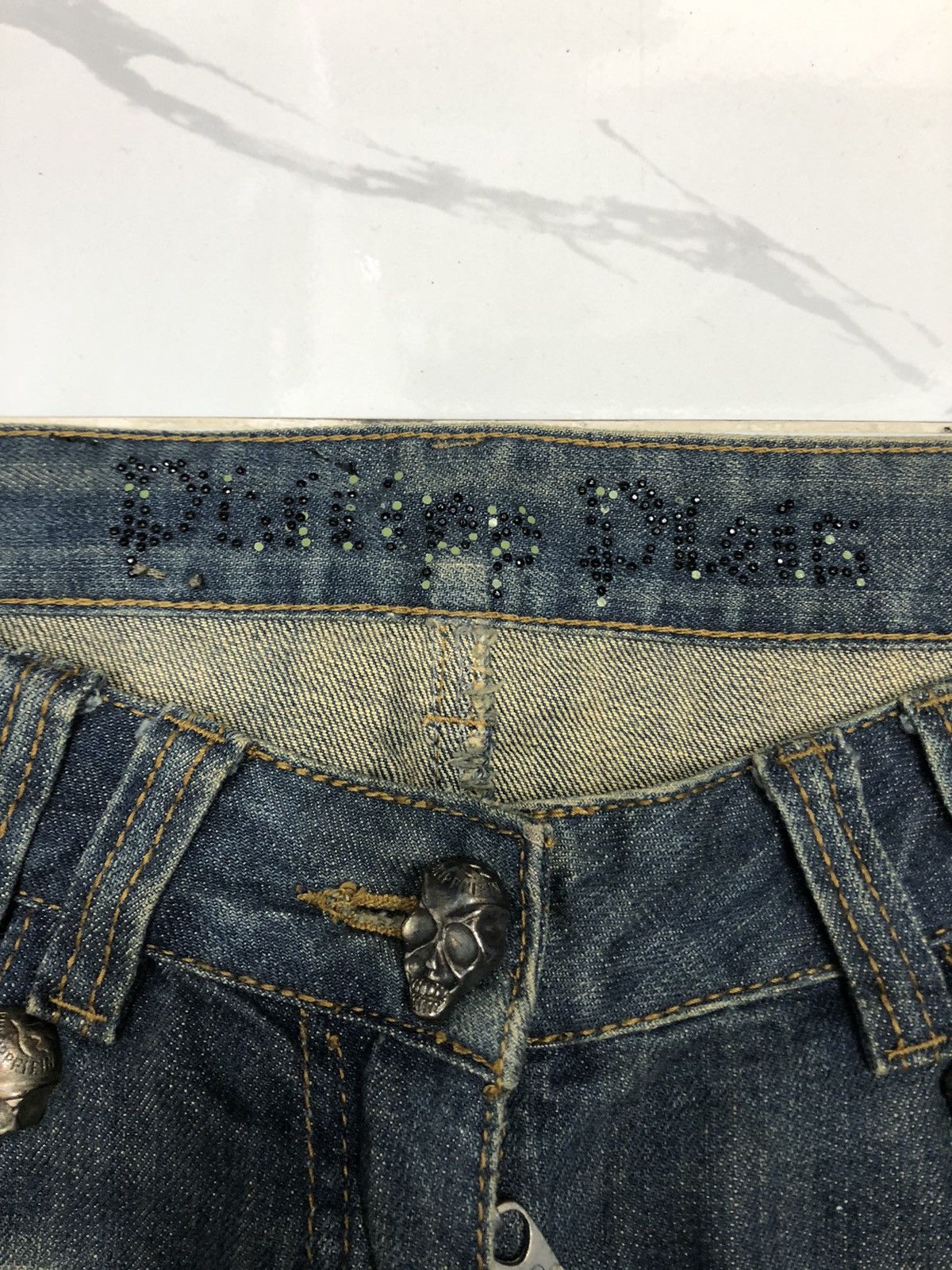 Philipp Plein RARE🔥OG PHILIPP PLEIN TIGER SKULL N CROSS EMBROIDERY JEANS Size 30" / US 8 / IT 44 - 12 Thumbnail