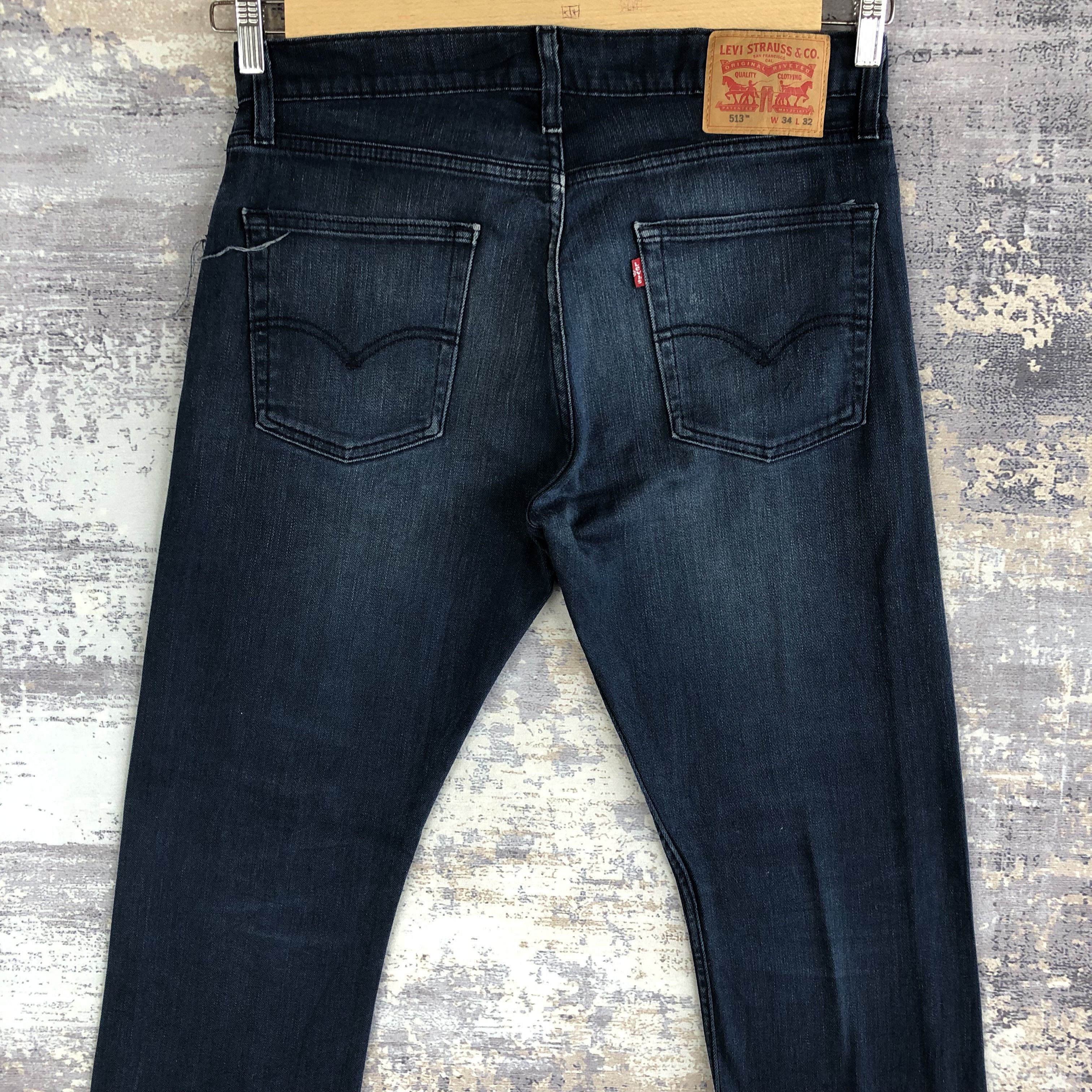 Levi's Vintage Levis Faded Black Jeans Ripped Levi's Denim Size US 34 / EU 50 - 4 Thumbnail