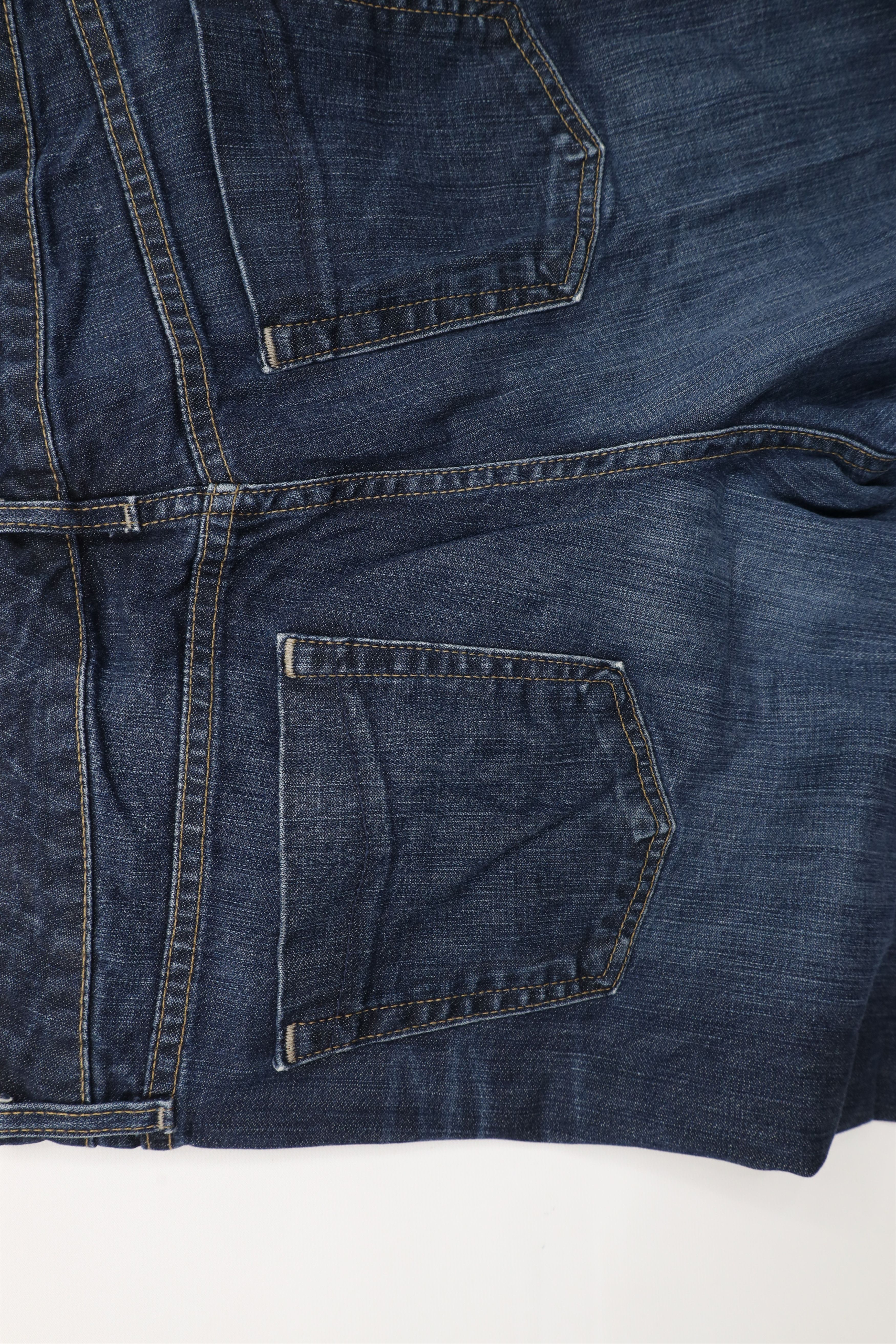 Gap × Vintage Vintage Y2K Gap Flared Wide Leg Denim Jeans Dark Indigo Size 36" / US 14 / IT 50 - 15 Thumbnail