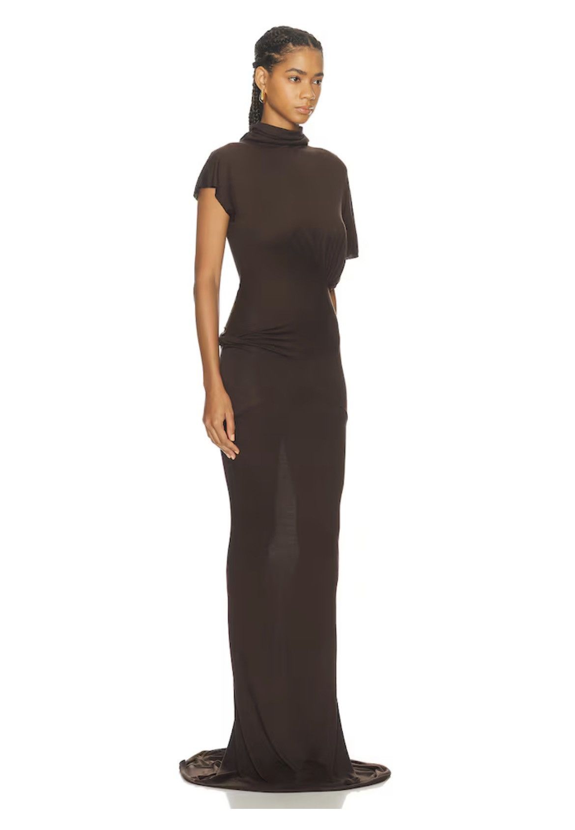 Rick Owens Lilies Rick Owens Lilies Lilith Gown in Raisin Size 2 Made in Italy Size S / US 4 / IT 40 - 2 Thumbnail