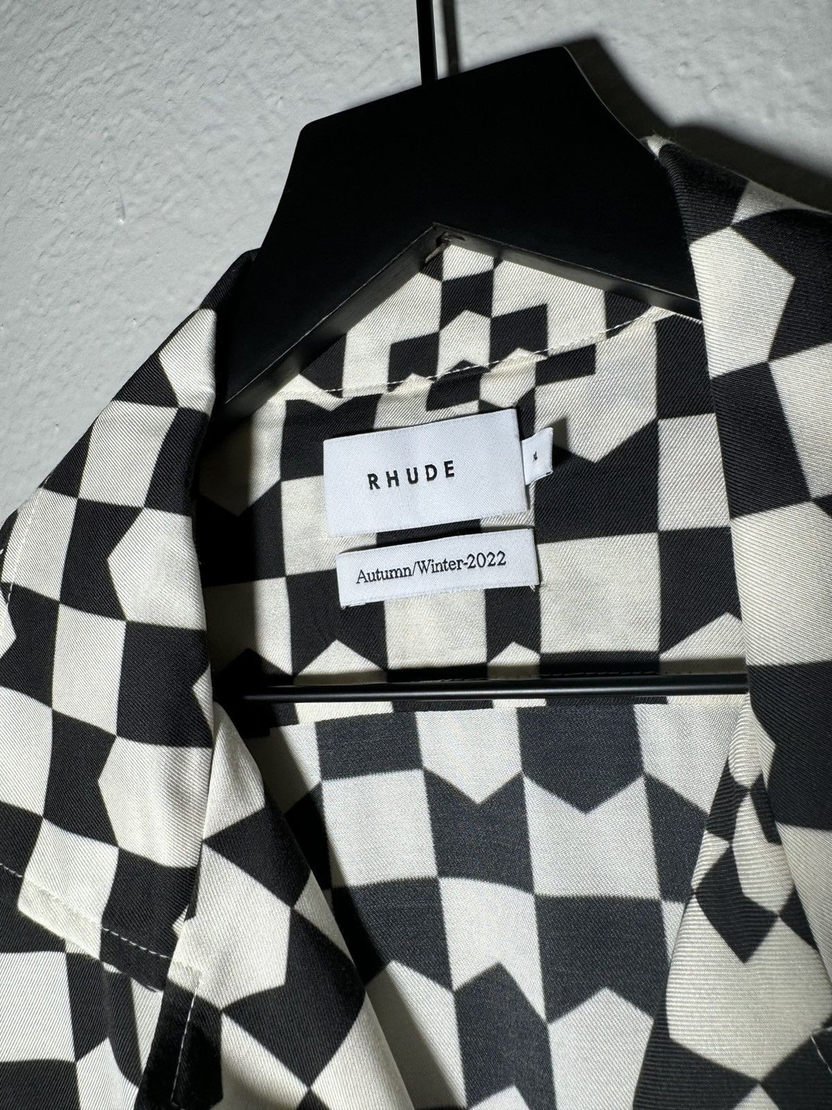 Rhude Rhude Logo Button Up Shirt All Over Print XL Size US XL / EU 56 / 4 - 7 Thumbnail