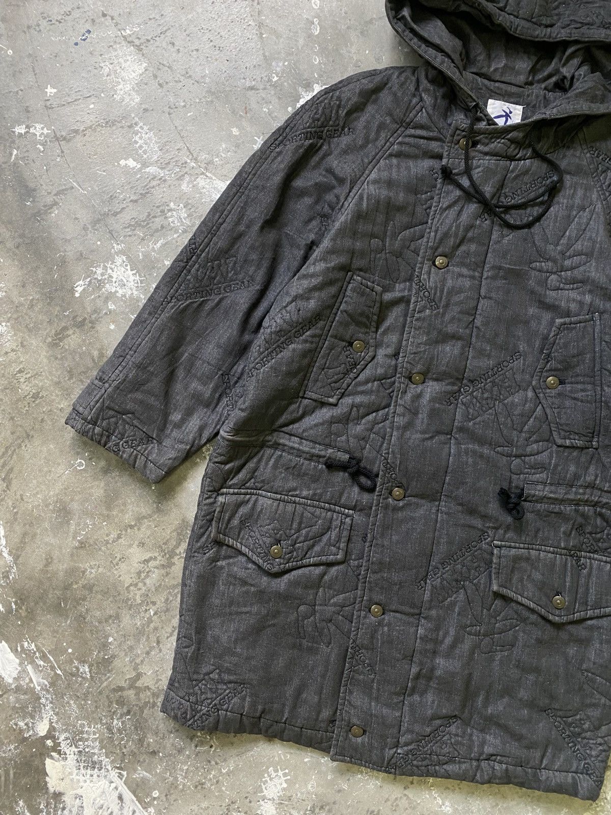 Hai Sporting Gear × Issey Miyake × Japanese Brand Hai Sporting Gear Monogram Embroidery Logo Winter Jacket Size US M / EU 48-50 / 2 - 2 Thumbnail