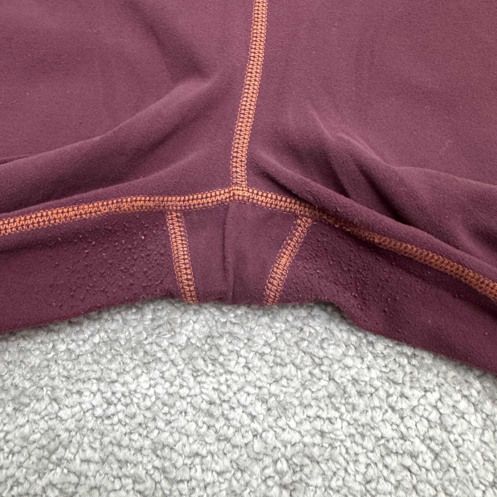 Athleta VINTAGE Athleta Women’s Leggings Cropped Skinny Activewear Yoga Fall Spring Summer Winter Maroon Size S Size 28" / US 6 / IT 42 - 7 Thumbnail