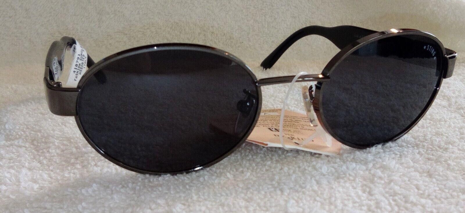 Designer STING Vintage Sunglasses Black Frame Retro Size ONE SIZE - 1 Thumbnail