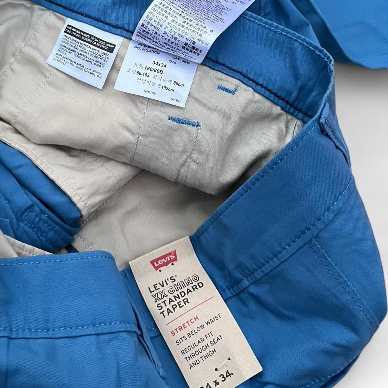 Levi's NWT Levi’s Blue Slim Fit Chinos Tagged 34x34 Size US 34 / EU 50 - 6 Thumbnail