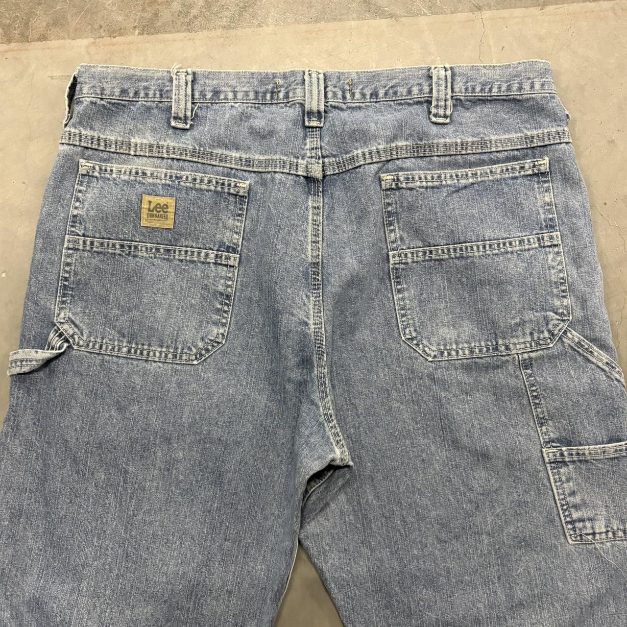 Vintage Crazy Vintage Y2K/2000s Baggy Carpenter Workwear Style Medium Wash Denim Jeans! Size US 40 / EU 56 - 7 Thumbnail