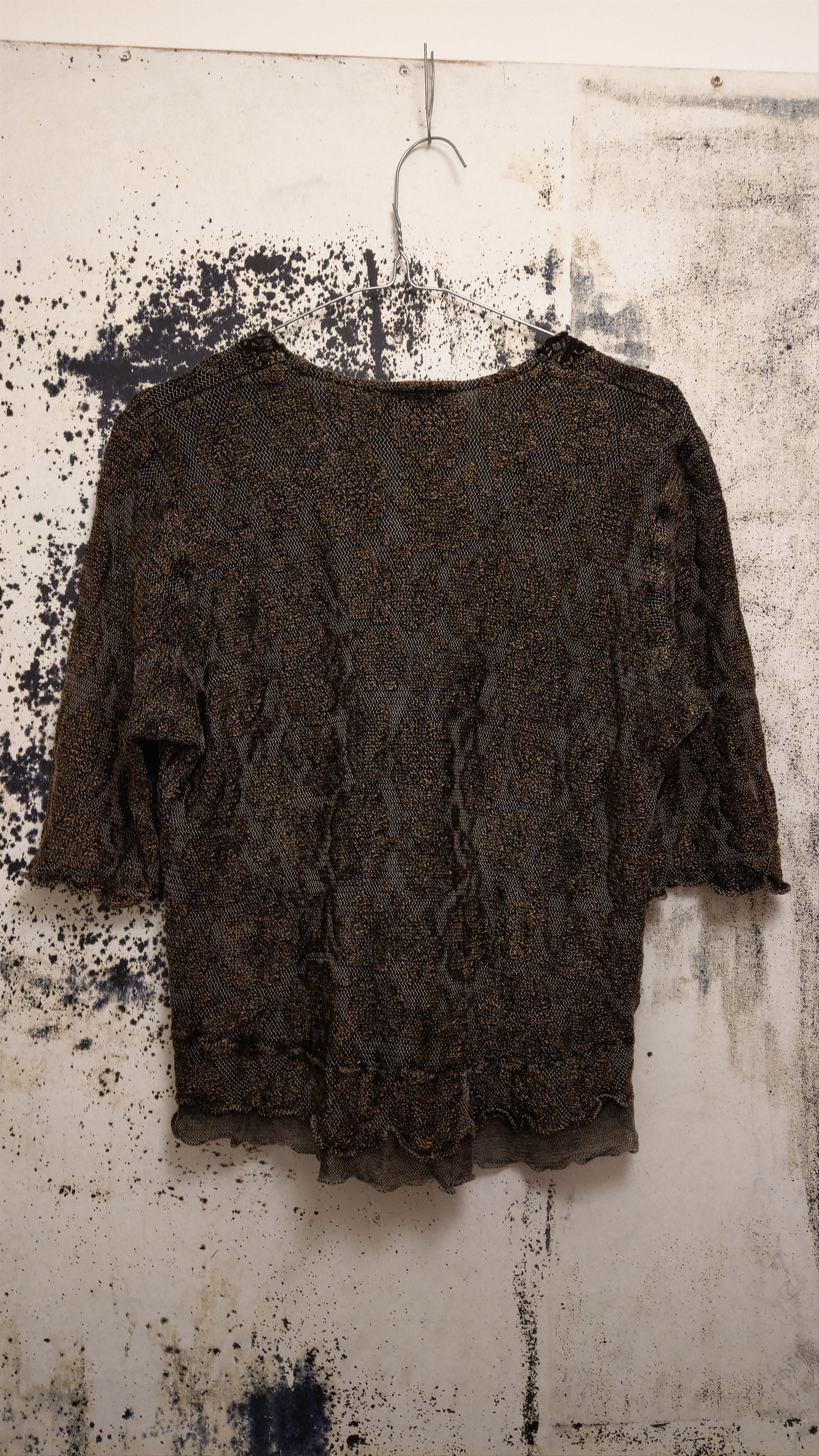 Vintage Art Nouveau Floral Shirt Bucadi Bacco Sequin Rare Opium Size US S / EU 44-46 / 1 - 5 Thumbnail