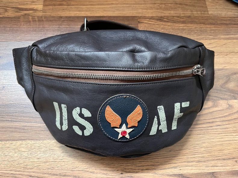 TOYS McCOY TOYS McCoy USAF horse leather dumpling bag motorbike bag Size ONE SIZE - 1 Thumbnail