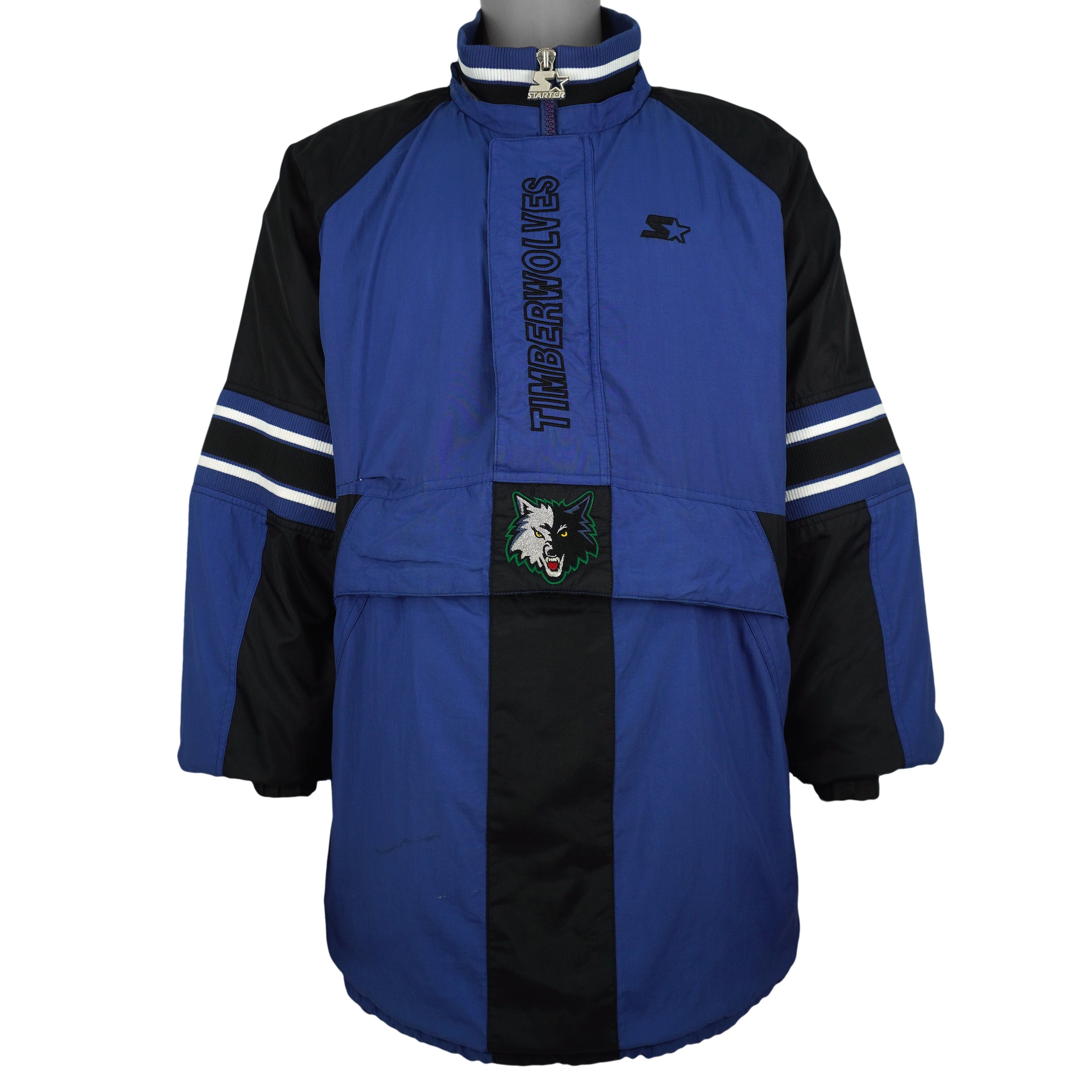 Starter NBA - Minnesota Timberwolves Pullover Jacket 1990s Size US XL / EU 56 / 4 - 3 Thumbnail
