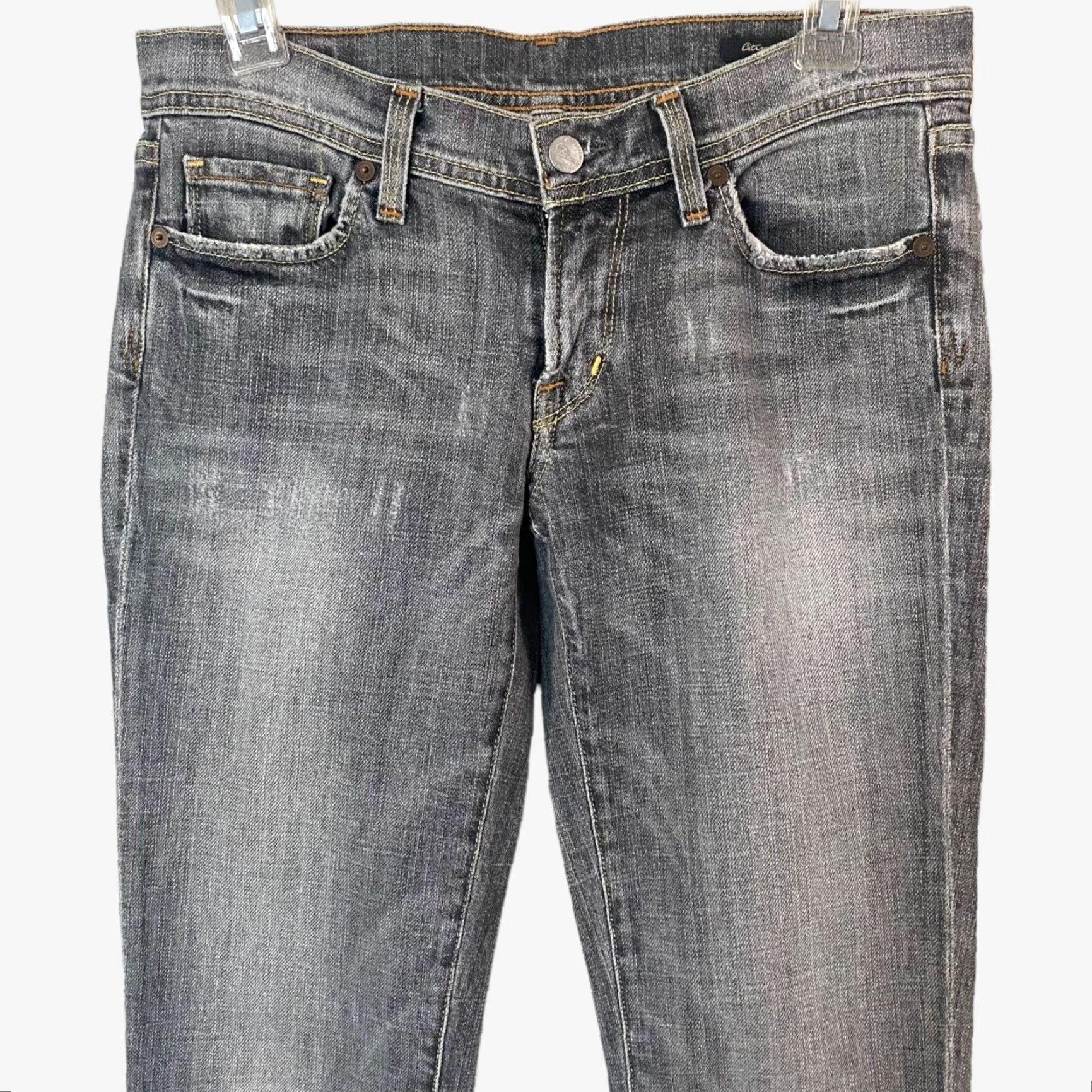 Citizens Of Humanity VINTAGE Citizens Of Humanity Venetian Slim-Straight Denim Jeans Gray Low-Rise Womens 27 Size 27" / US 4 / IT 40 - 5 Thumbnail