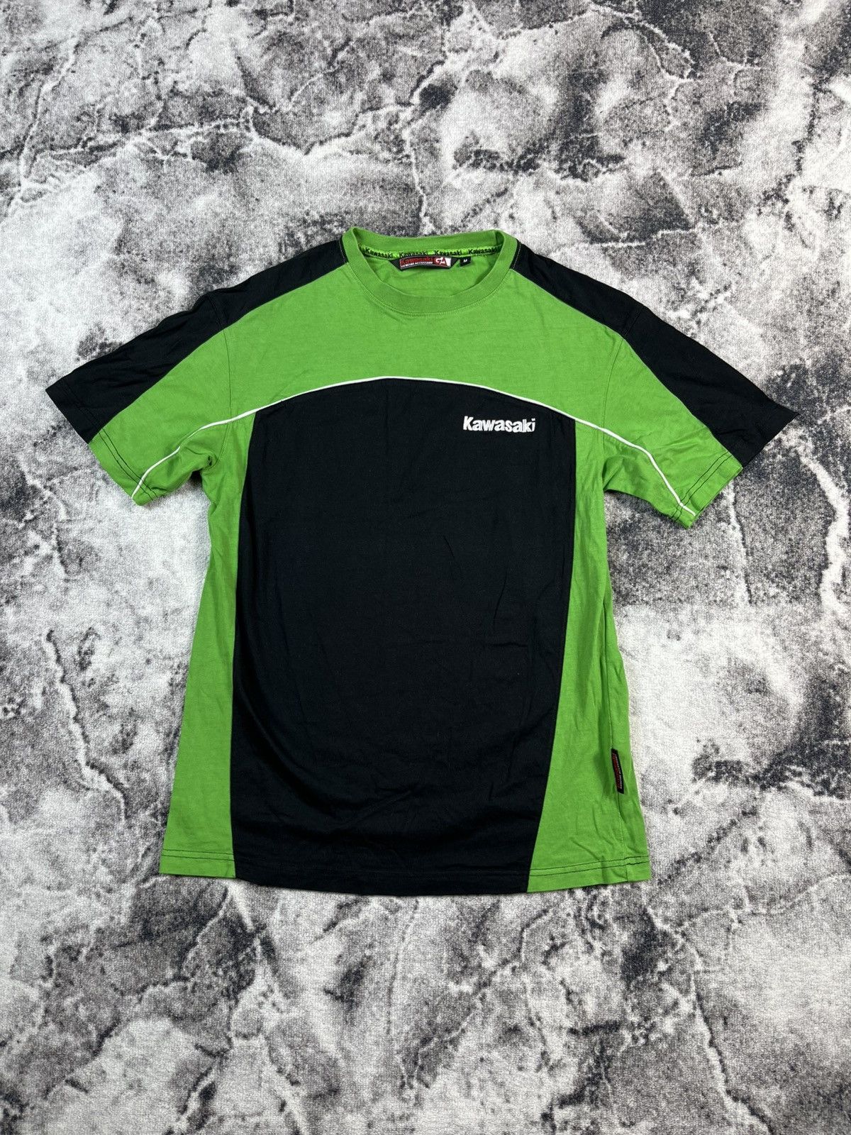 Other Vintage Kawasaki Racing Green Black Tee Y2K Moto Size US M / EU 48-50 / 2 - 1 Thumbnail