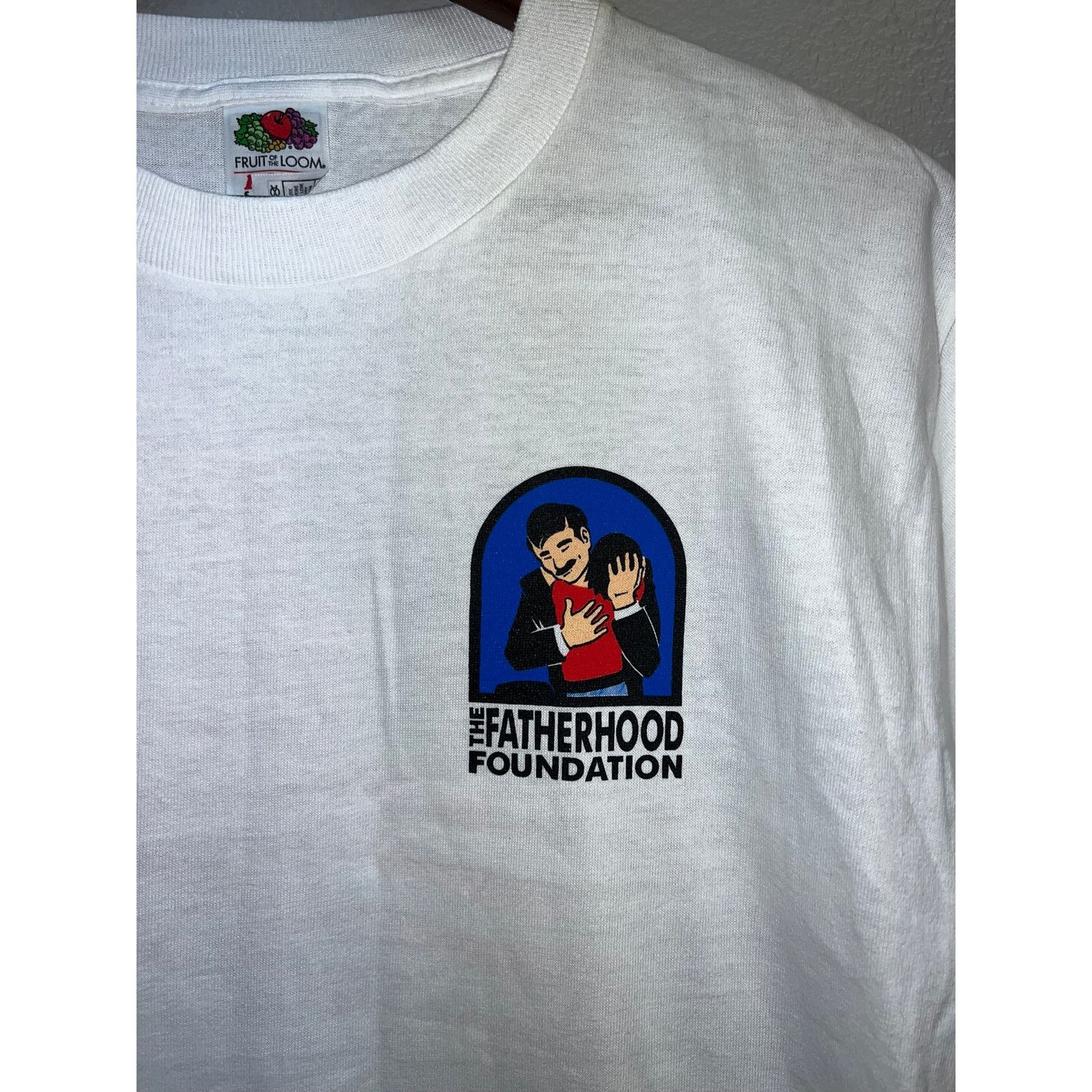 Fruit Of The Loom Vintage The Fatherhood Foundation Shirt Honor Thy Father Tee Size US M / EU 48-50 / 2 - 2 Thumbnail