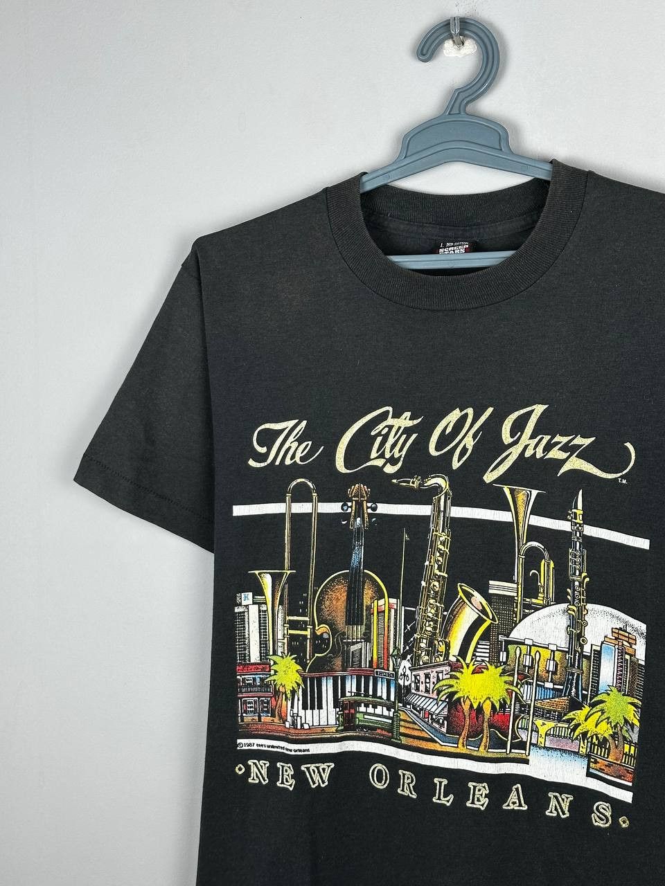 Band Tees Vintage 80s 1987 New Orlean The City of Jazz Tee Size US M / EU 48-50 / 2 - 3 Thumbnail