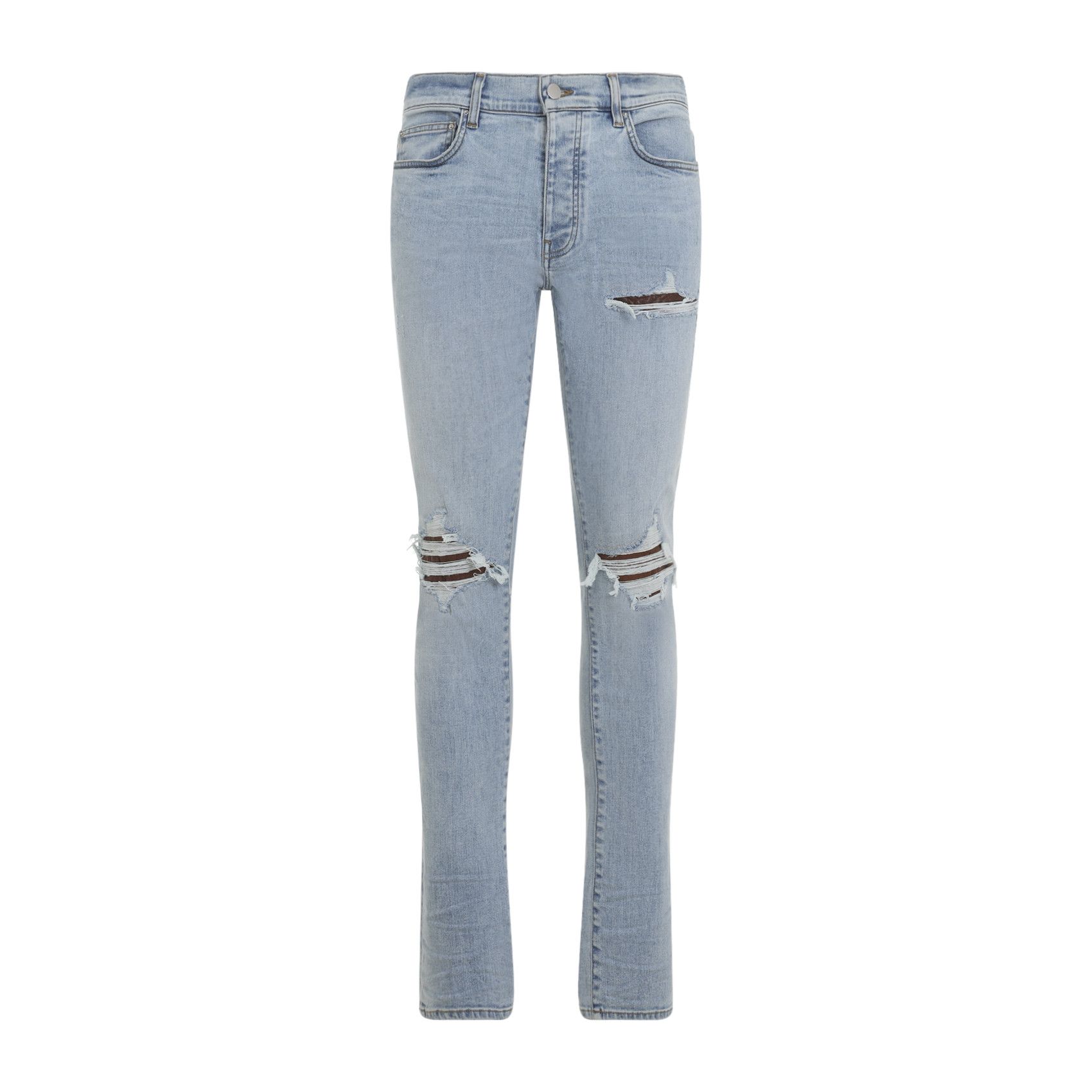 Amiri Amiri Crochet Leather Mx1 Jeans Size US 33 - 1 Thumbnail