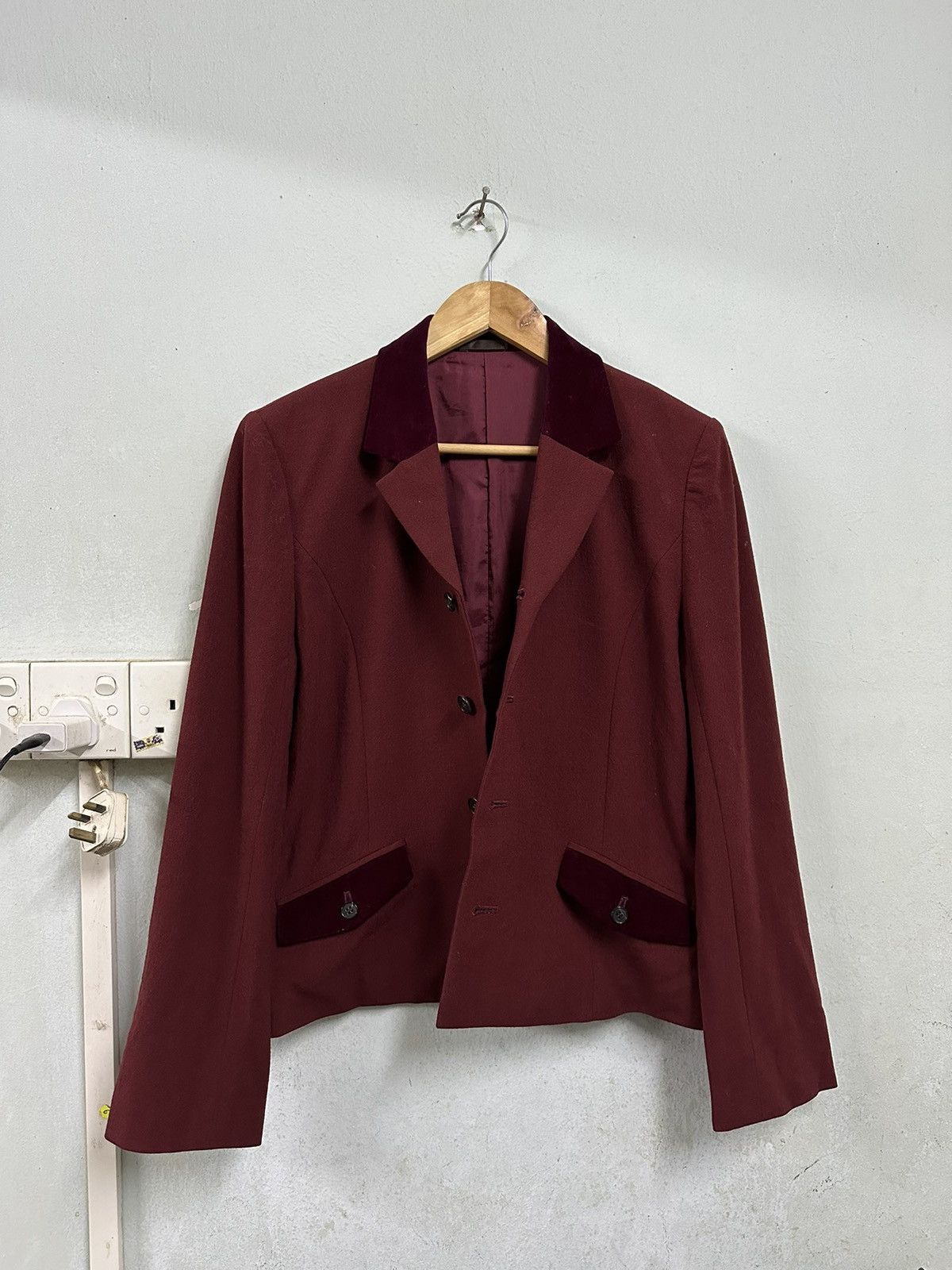 Yohji Yamamoto 👹Yohji Yamamoto Y’S Bis Wool Crop-Top Jacket (Woman) Size US S / EU 44-46 / 1 - 3 Thumbnail