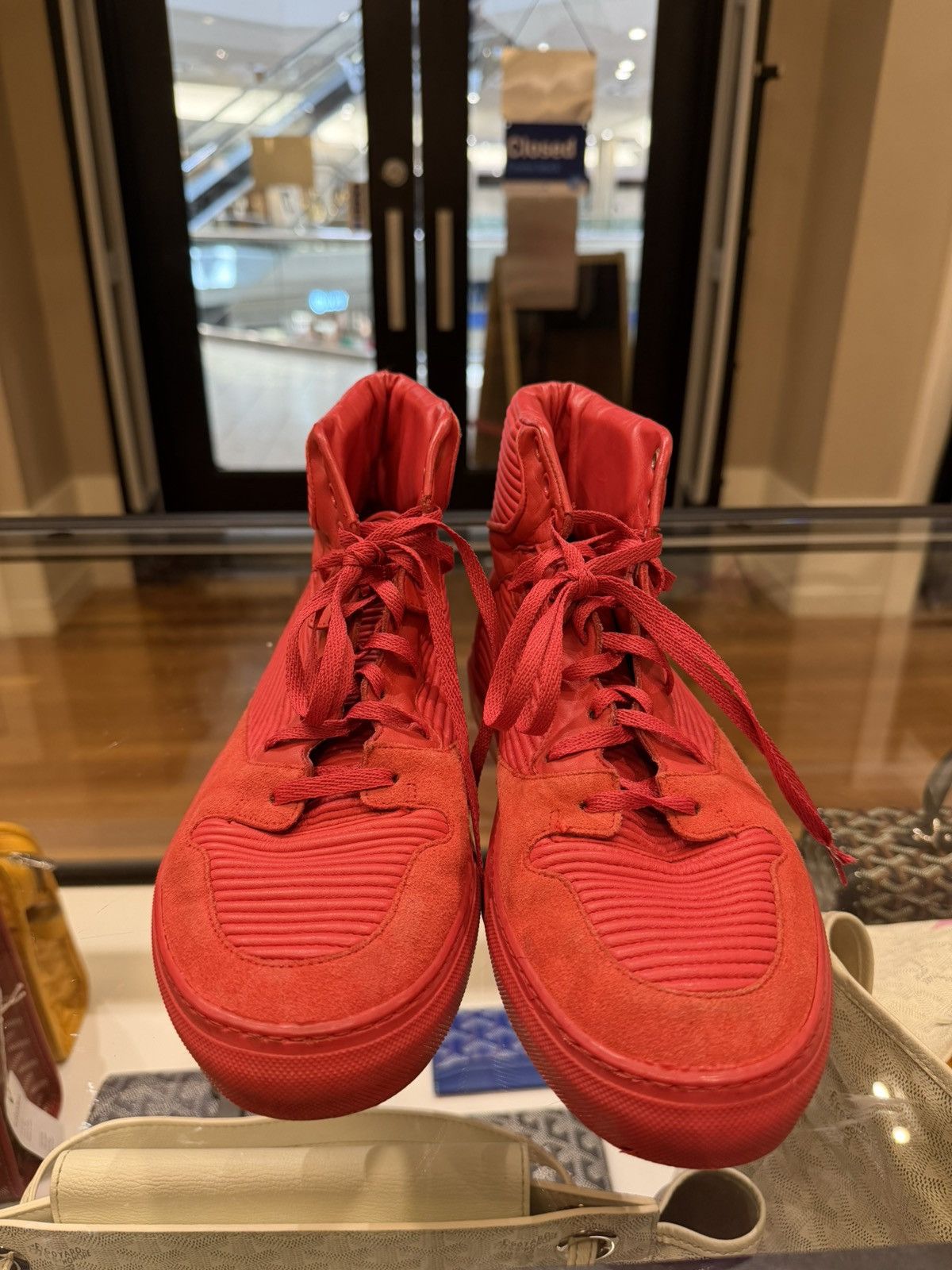 Balenciaga Balenciaga Pleated Arenas -Red Suede Size US 6 / EU 39 - 6 Thumbnail