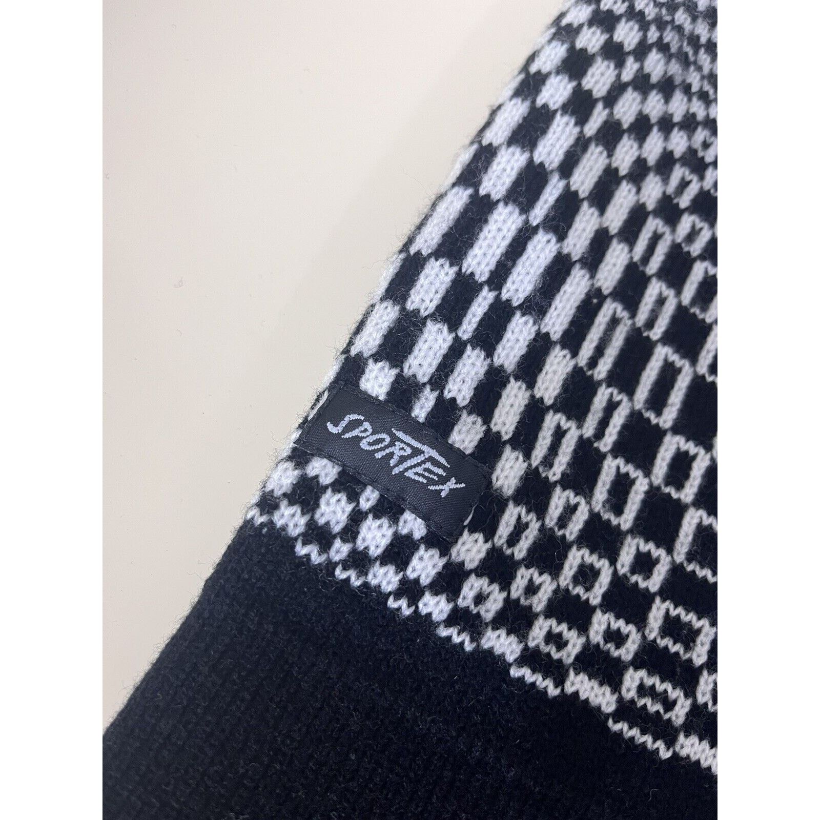 Vintage Vintage Sportex Black & White Snowboarding Beanie One Size Size ONE SIZE - 5 Thumbnail