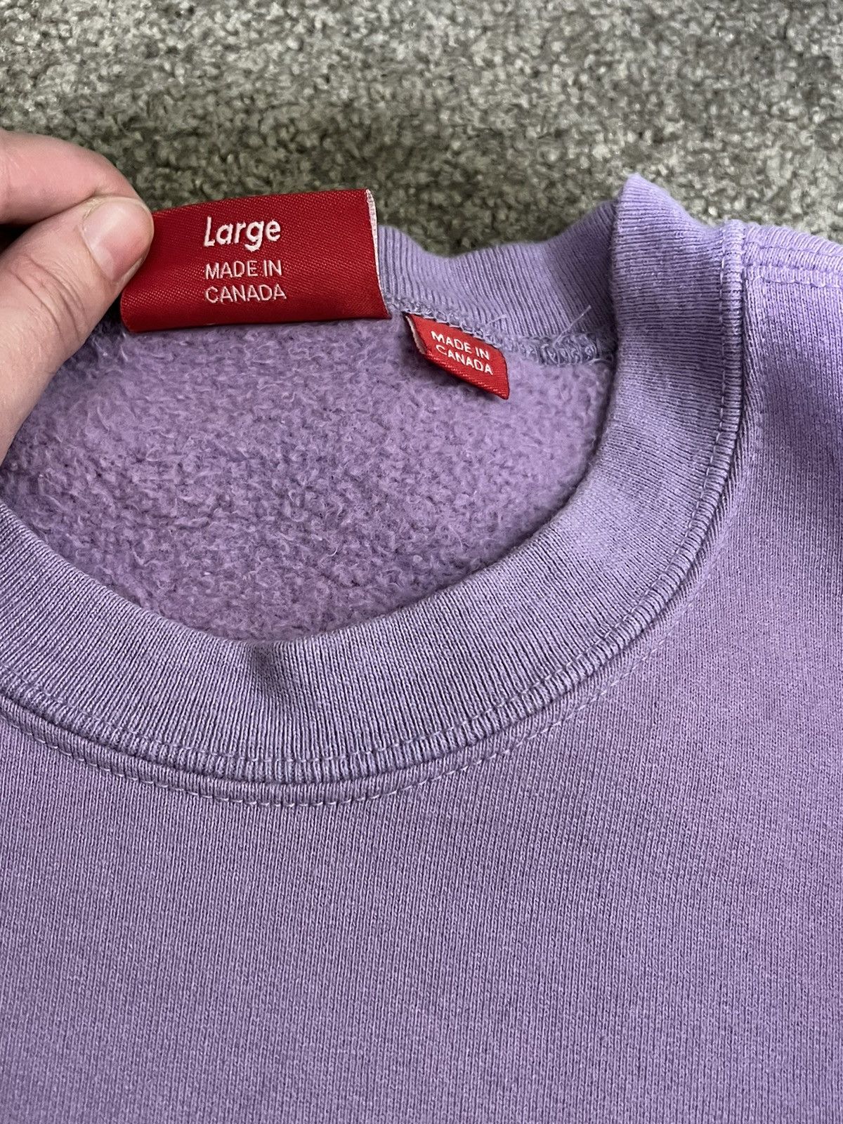 トップス Supreme SmallBox Raglan Crewneck Violet Supreme Small Box Raglan Crewneck Violet Men's - SS24 - US