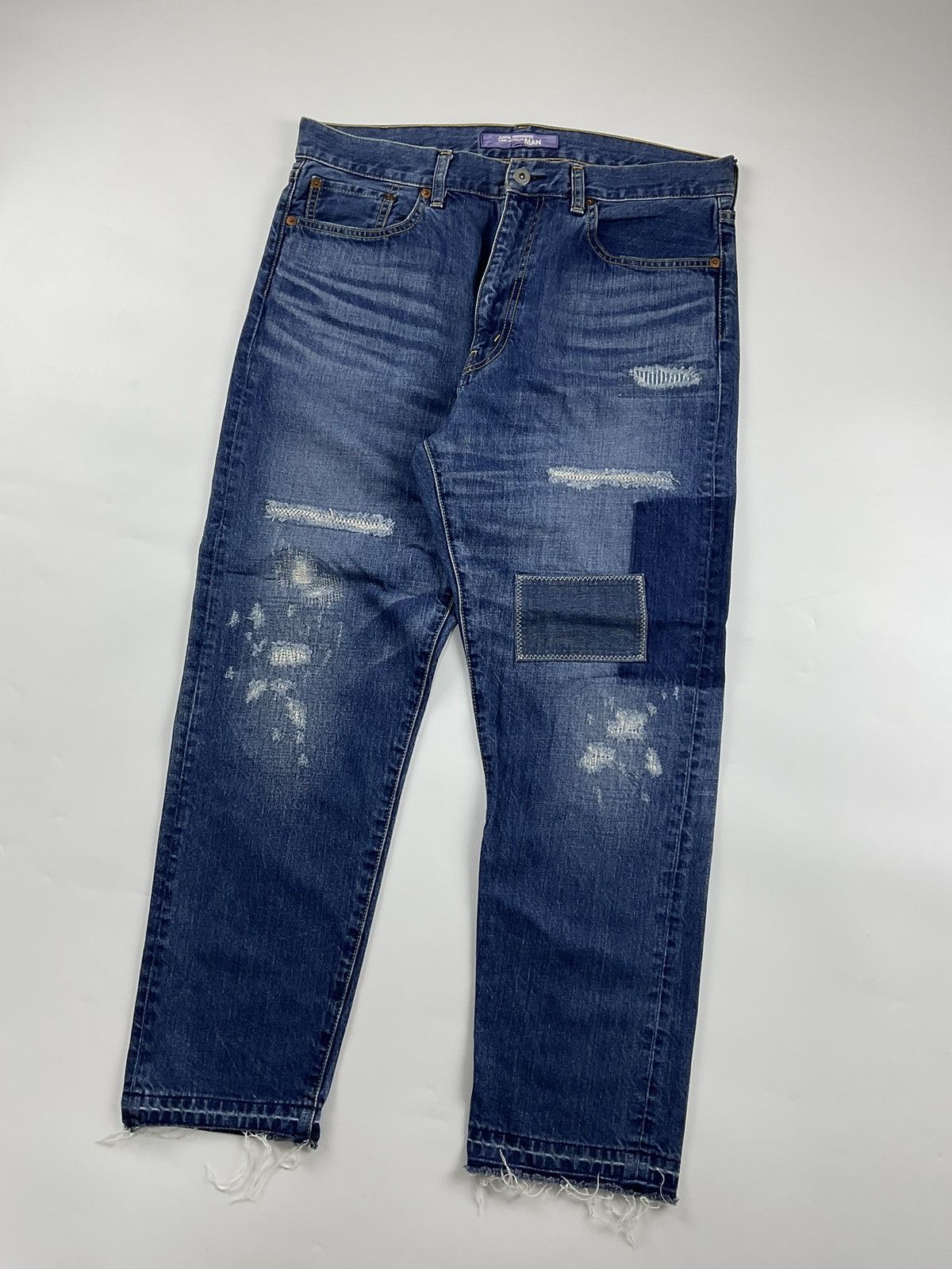 Junya Watanabe Junya Watanabe Distressed Patchwork Denim Size US 34 / EU 50 - 6 Thumbnail