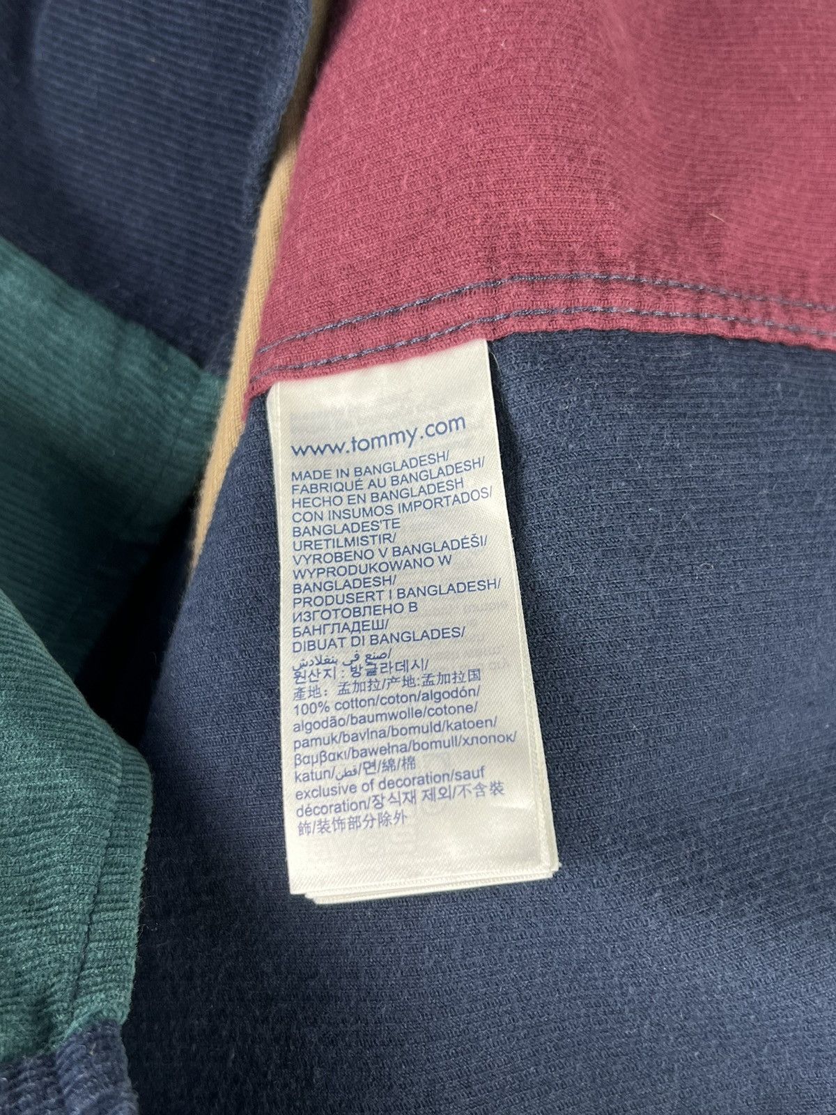 Tommy Hilfiger Tommy Jeans Colorblock Corduroy Shirt Size M Size US M / EU 48-50 / 2 - 7 Thumbnail