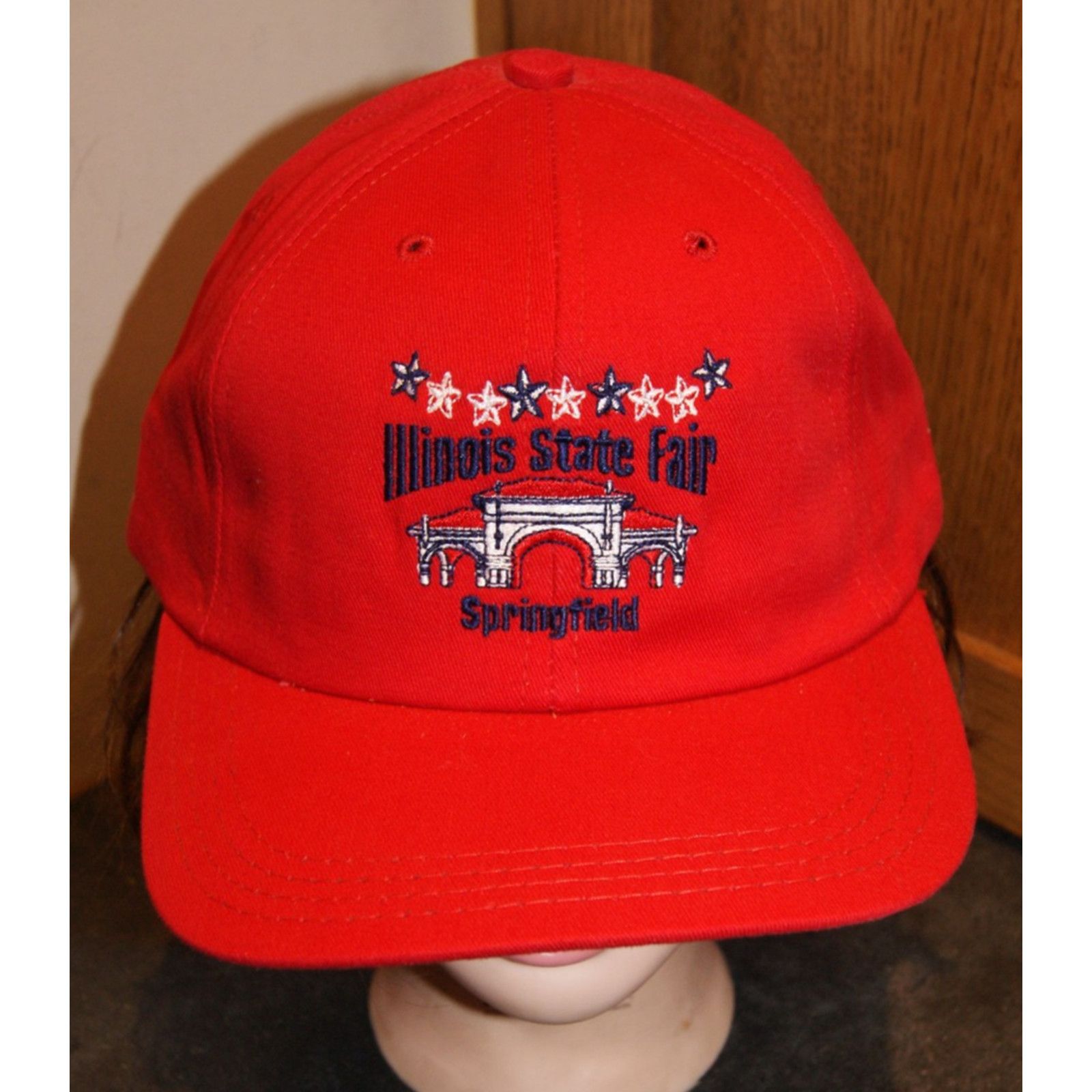 Vintage VTG ILLINOIS STATE FAIR Embroider Snap Hat Cap USA NEW NOS Size ONE SIZE - 1 Thumbnail