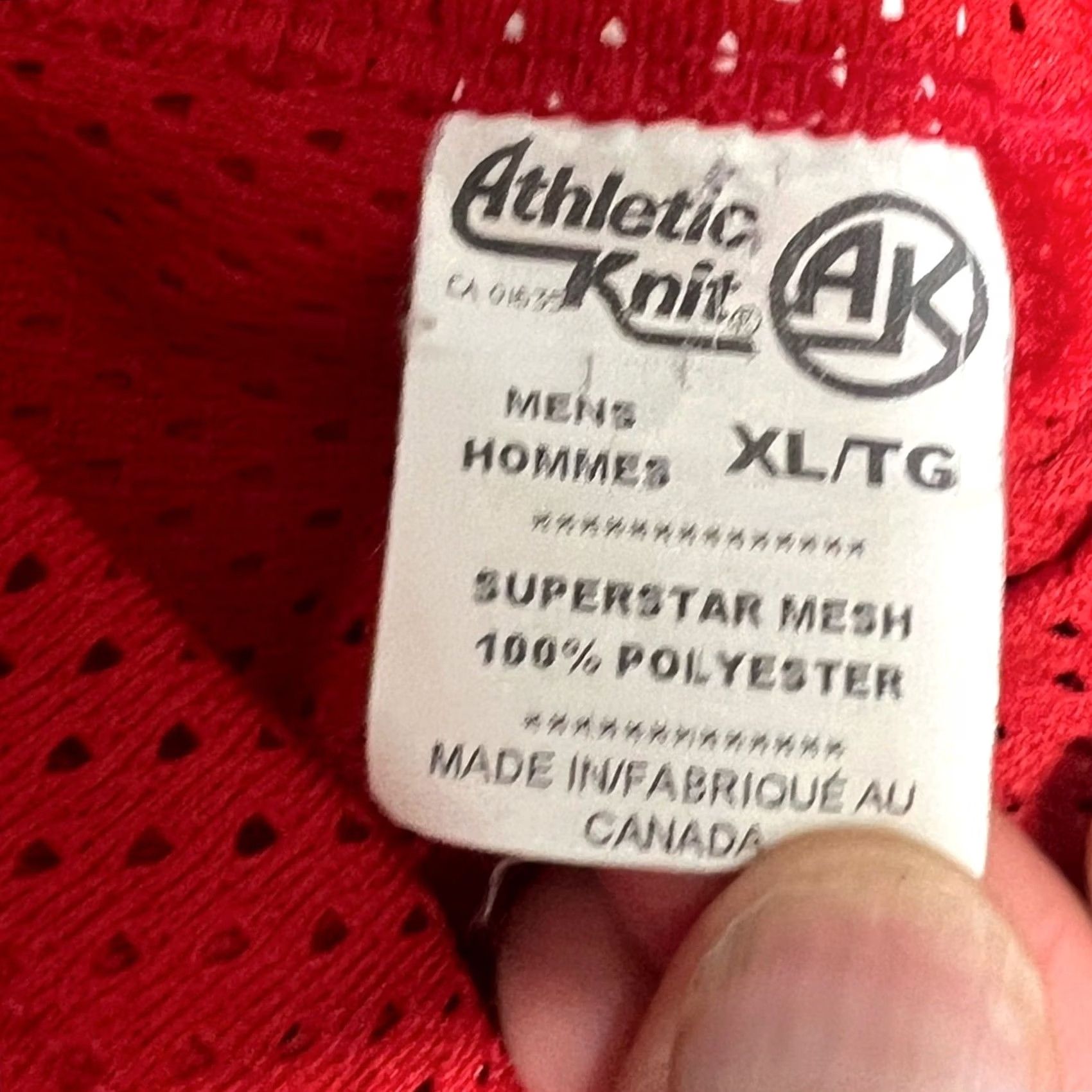 Vintage VINTAGE Wisconsin Badgers Athletic Knit Hockey Jersey Shirt XL Men Red Athletic Knit Size US XL / EU 56 / 4 - 8 Thumbnail