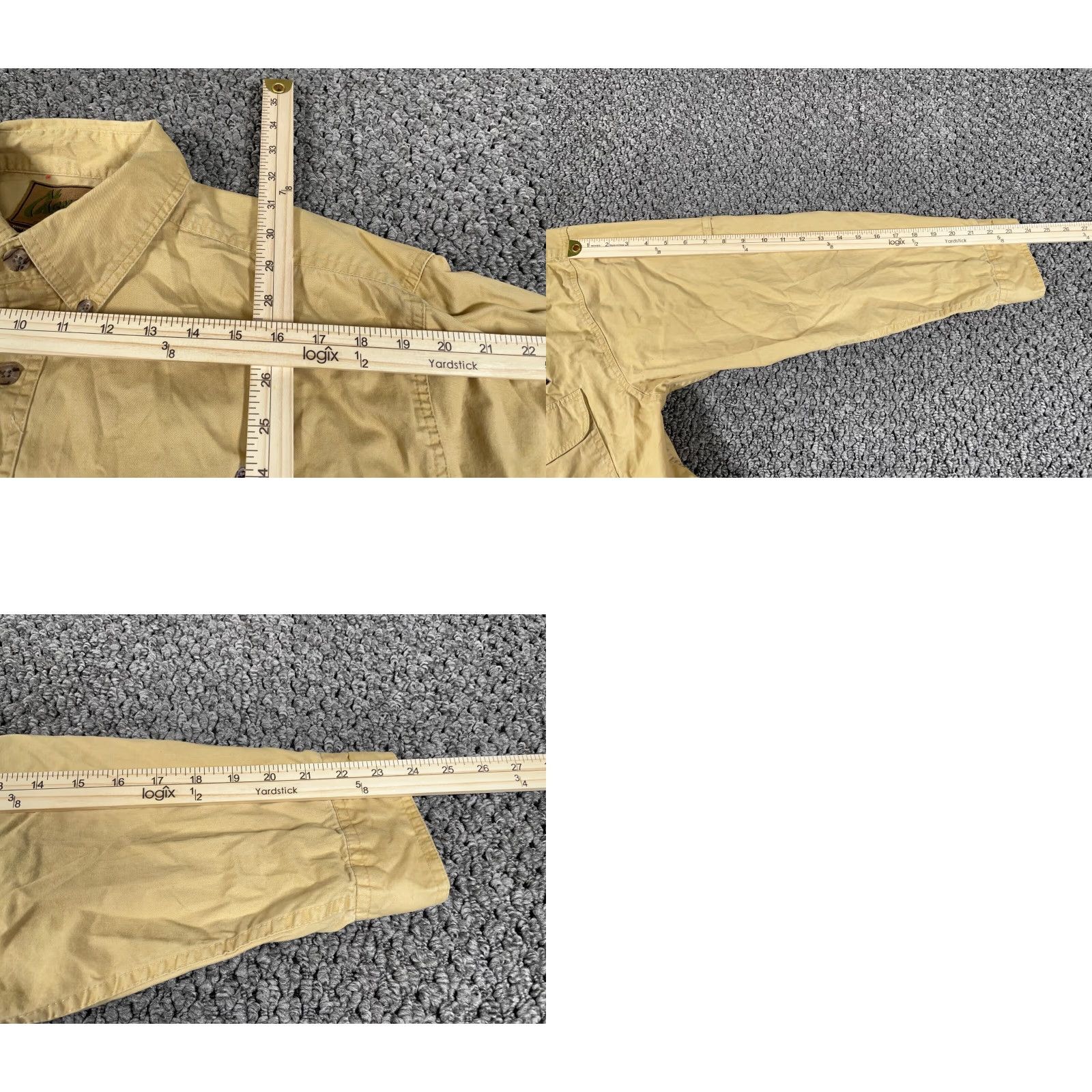 Vintage VINTAGE Bluewater Al Agnew Deer Embroidered Shirt Men XL Beige Twill Button-Up Collared 90s Outdoors Size US XL / EU 56 / 4 - 8 Thumbnail