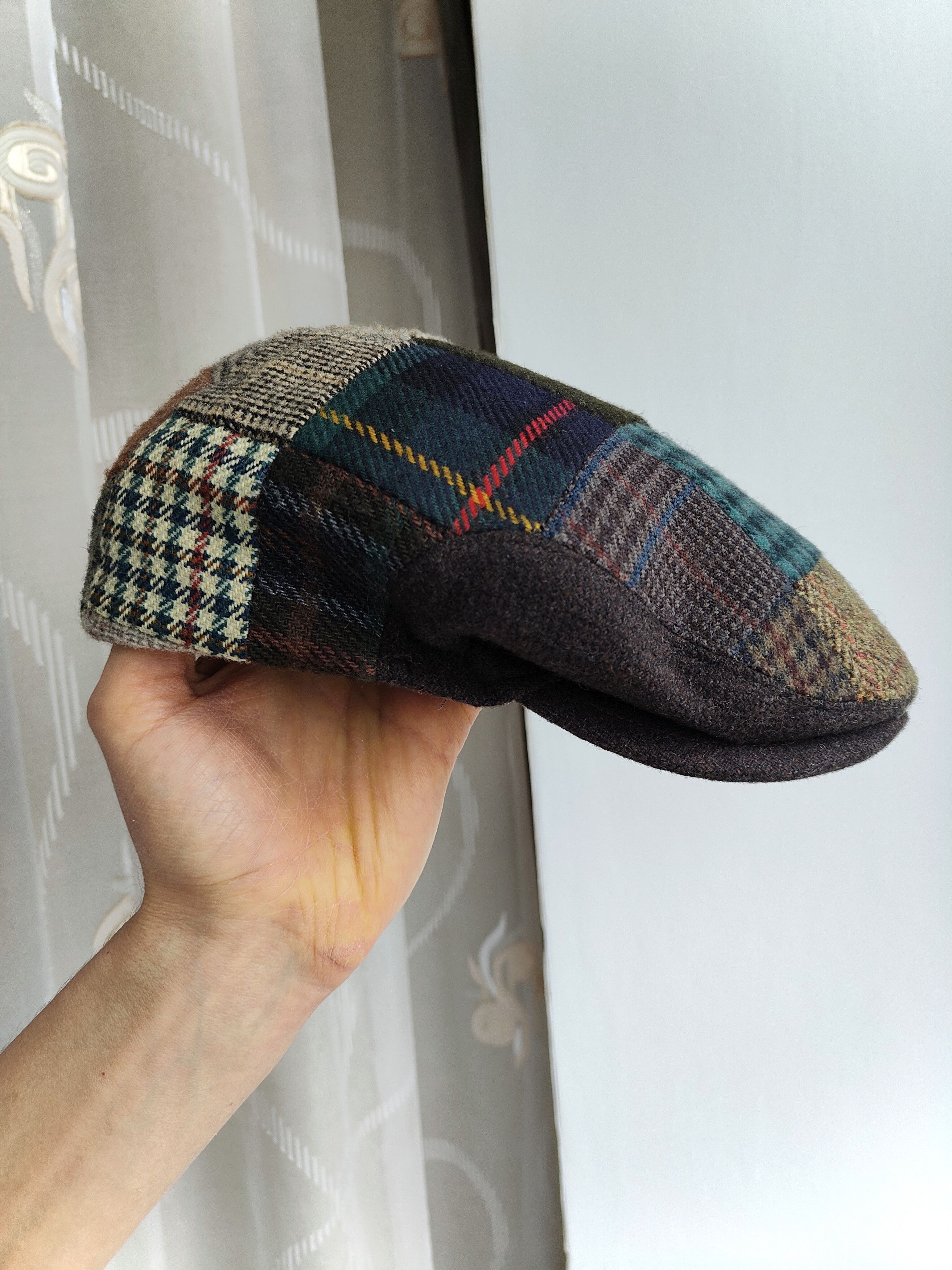 Harris Tweed Woolen Flat Cap Framar by Seifter Hats Italy Newsboy Baker Size ONE SIZE - 2 Thumbnail