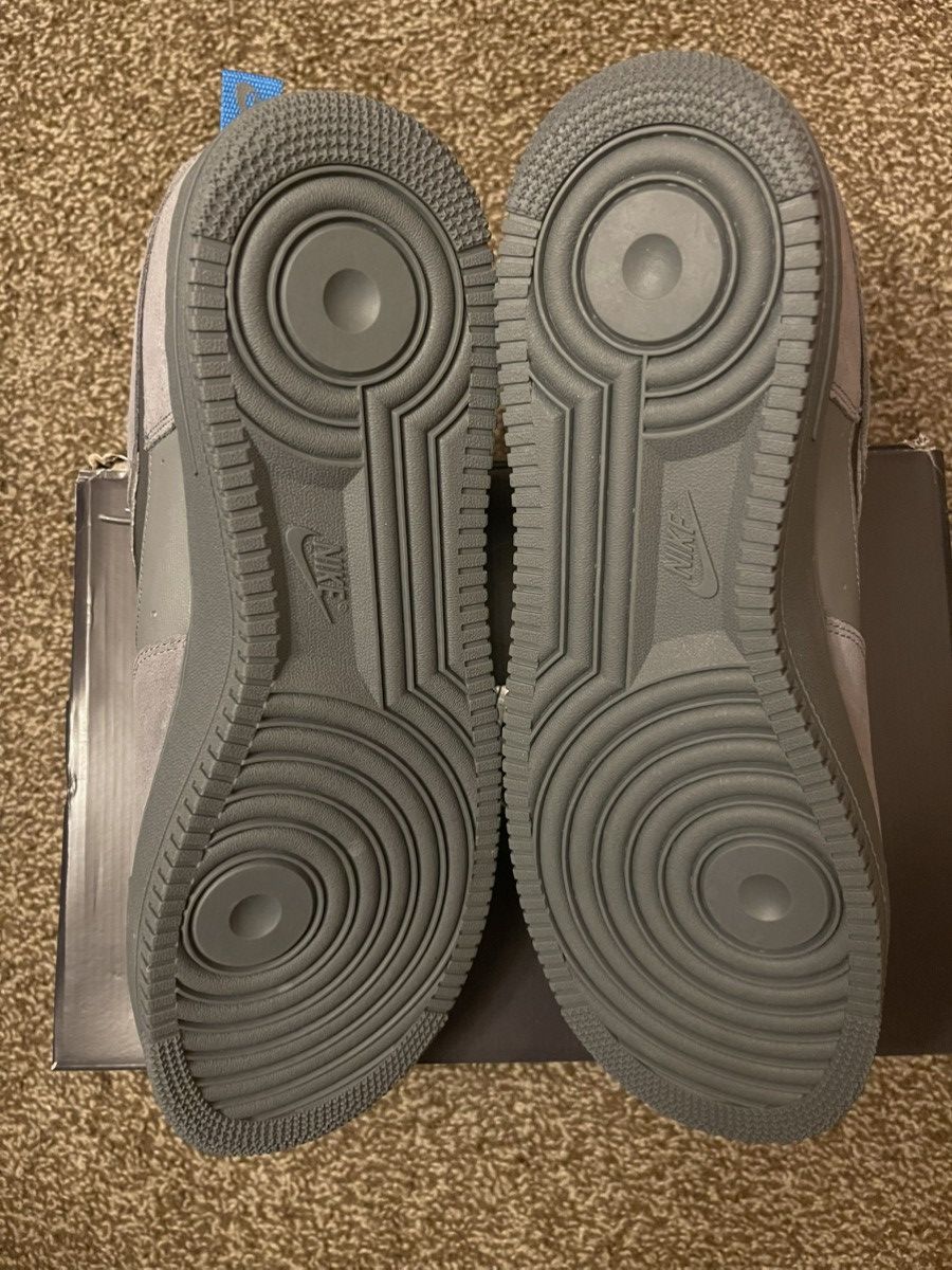Nike *New* Nike Air Force 1 Cut Out Swoosh Grey Size US 14 / EU 47 - 3 Thumbnail