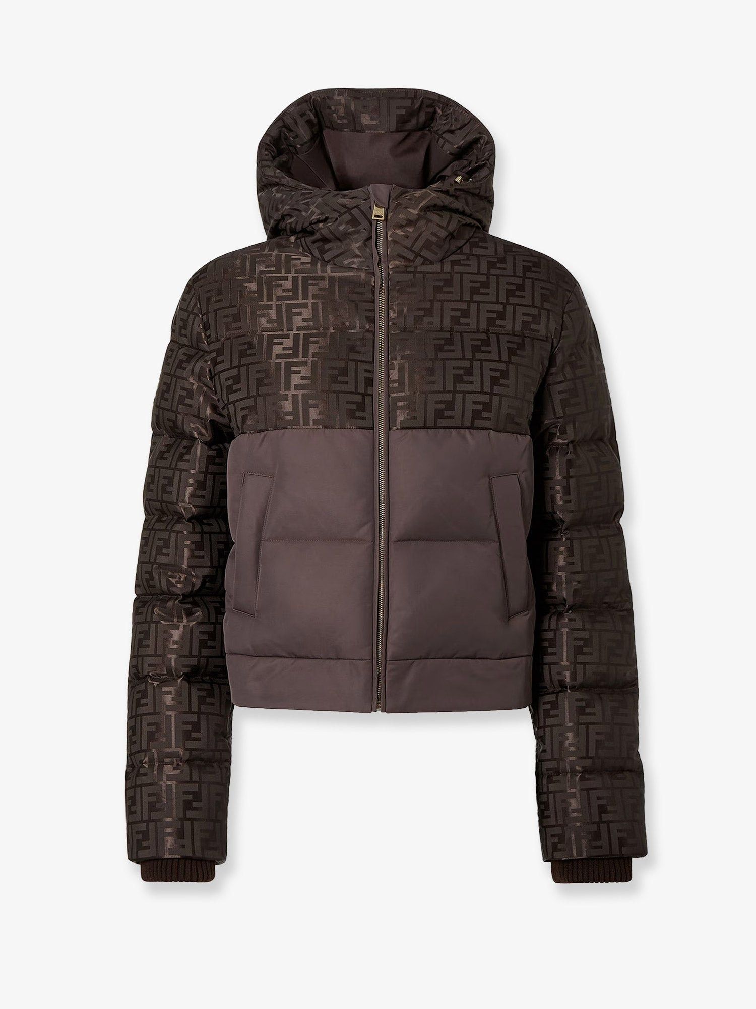 Down Jacket with FF Jacquard insert M - USA Tariffs Included