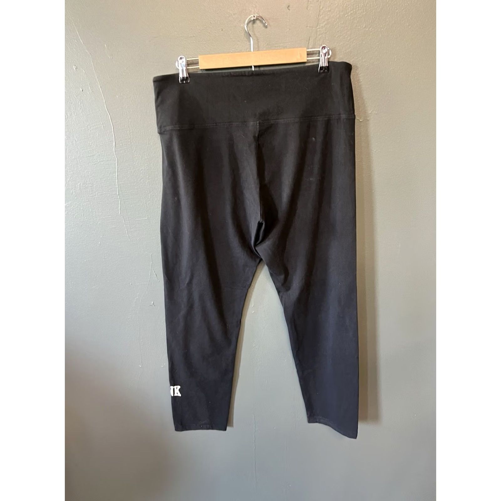 Pinko PINK Womens Leggings Cropped Black 2XL Size 2XL Adult Womens Size 40" / US 18 - 2 Thumbnail