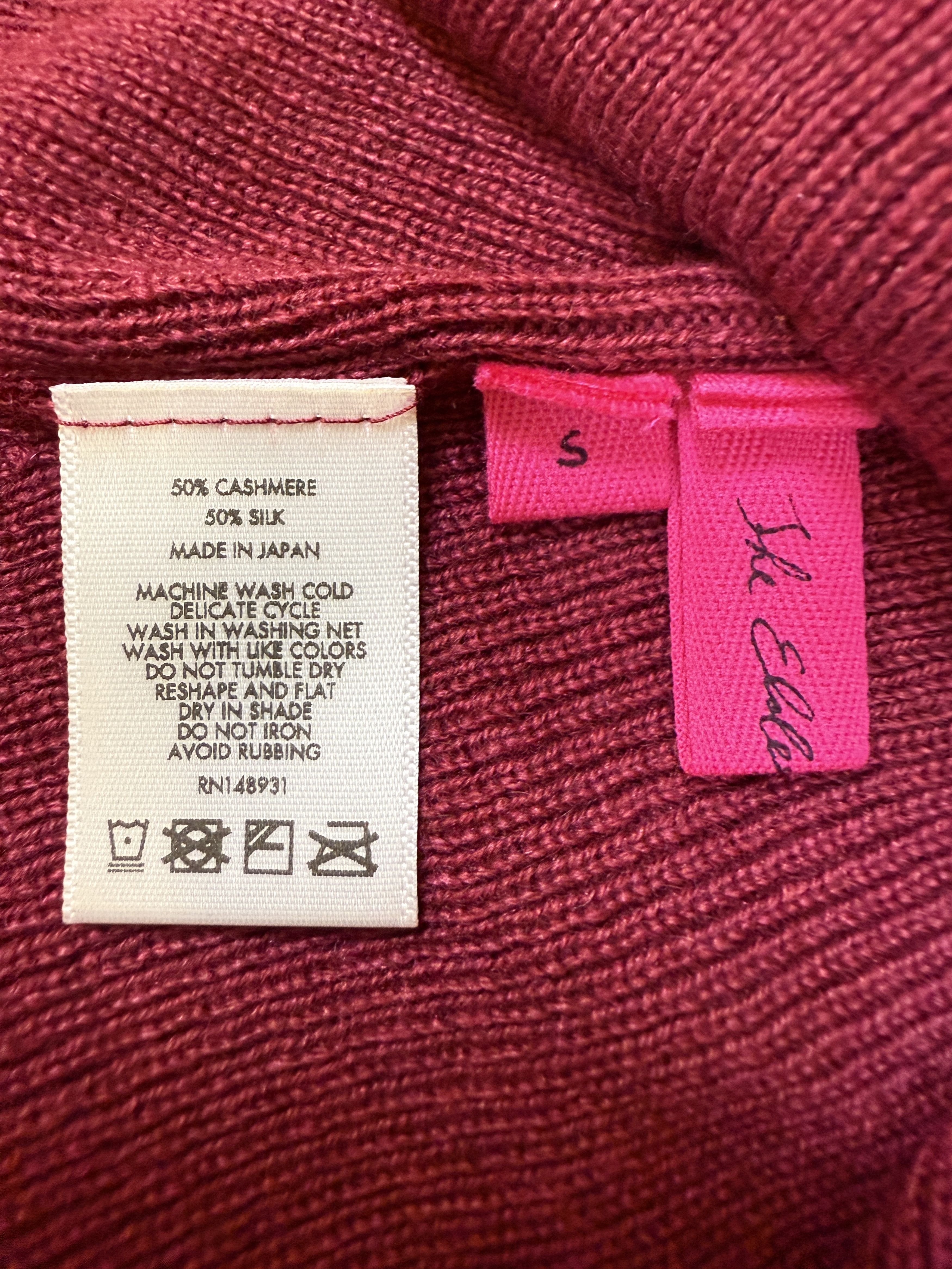 The Elder Statesman $650 The Elder Statesman Delicash Merlot Turtleneck Size S / US 4 / IT 40 - 7 Thumbnail