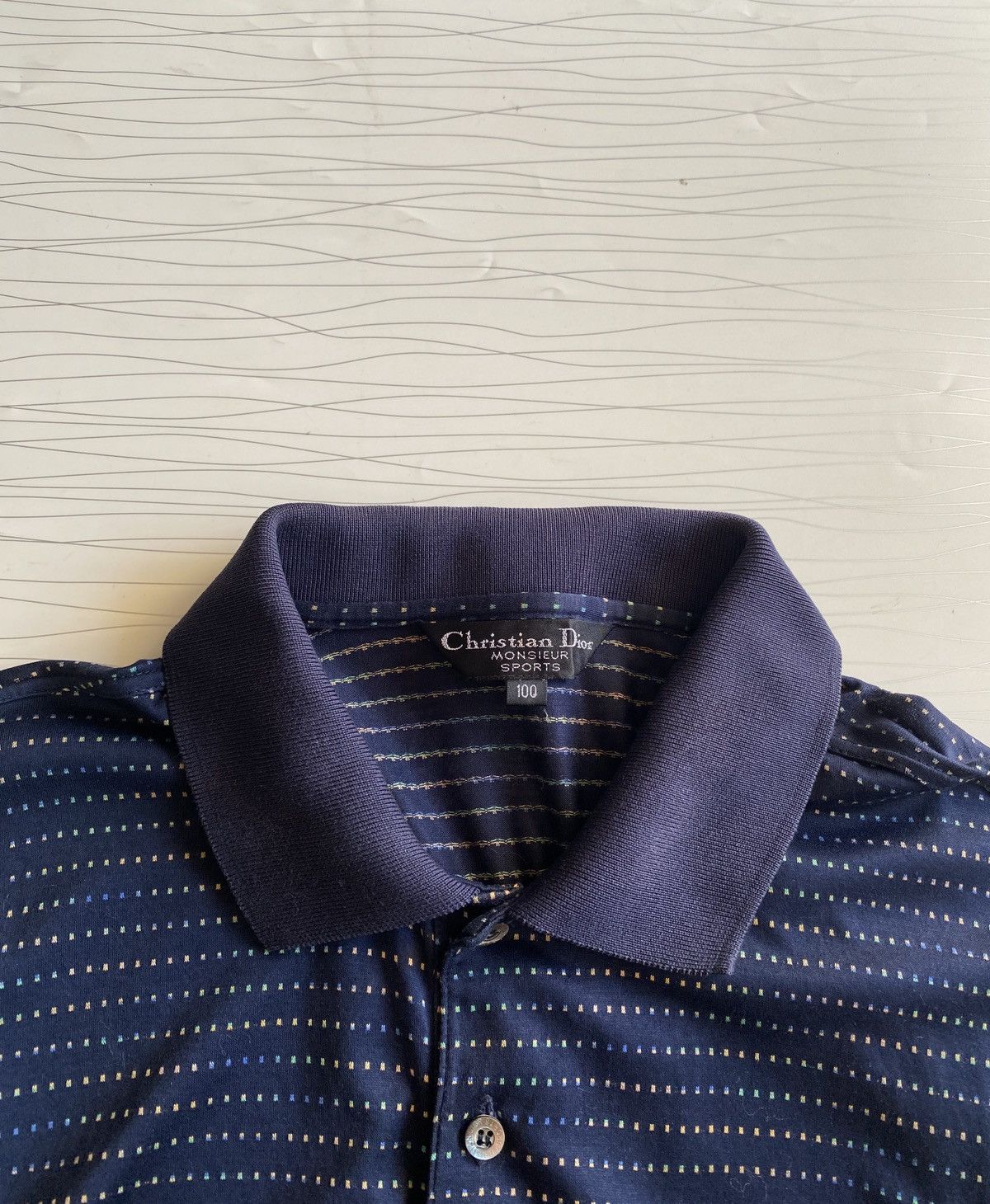 Christian Dior Monsieur Vintage Christian Dior Long Sleeve Polo Tee Size US L / EU 52-54 / 3 - 9 Thumbnail