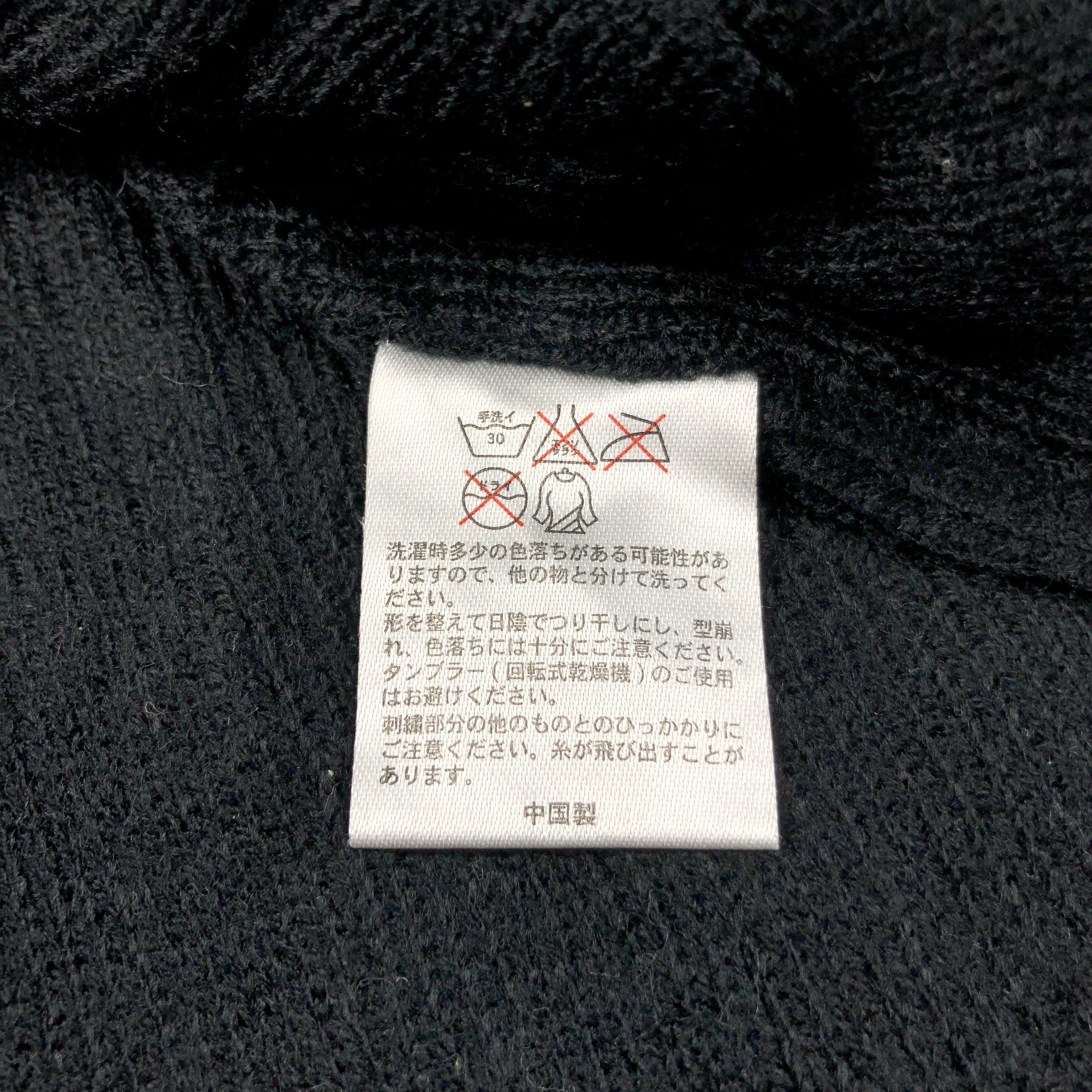 Vintage Black Cable Knit Earflap Bobble Beanie Snowcap Snow Hat B872 Size ONE SIZE - 4 Thumbnail