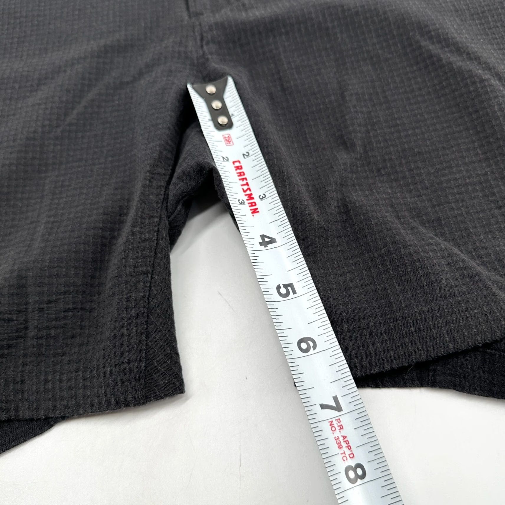 Vintage Proof Chino Shorts Black Men's 26 Hiking Check Outdoor Pockets Flat Front Size US 26 / EU 42 - 7 Thumbnail