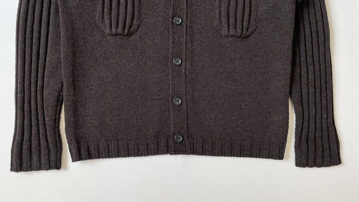 Dries Van Noten Early 2000s Brown Wool Cardigan Size US XL / EU 56 / 4 - 8 Thumbnail