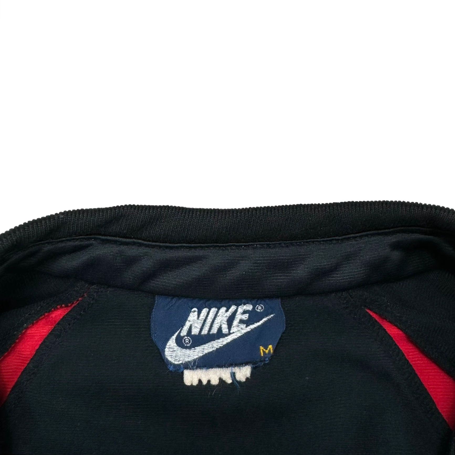 Nike VINTAGE Nike Air Jordan Wings Track Jacket Shirt Medium Black Red Mens Size US S / EU 44-46 / 1 - 5 Thumbnail