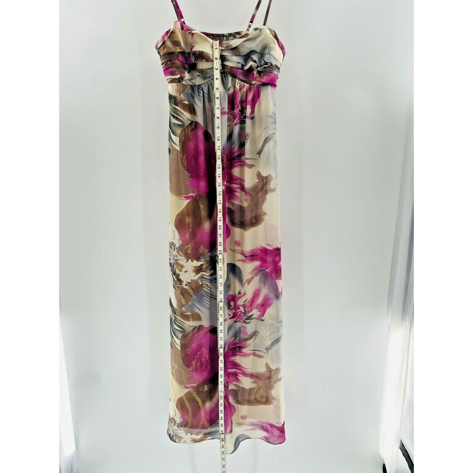 Other Robbie Bee Evening Maxi Dress size 10 Bra Shelf Floral Size L / US 10 / IT 46 - 6 Thumbnail