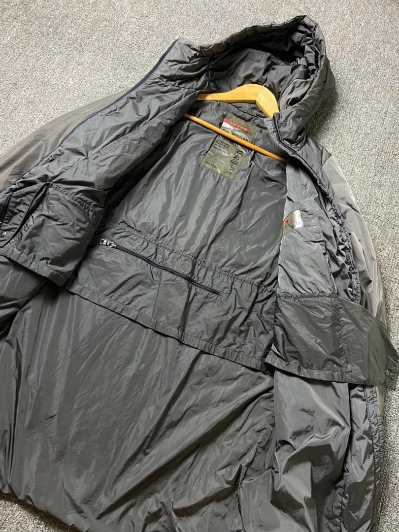 Prada Prada Sport Nylon Padded Hooded Long Jacket (180) Size US XS / EU 42 / 0 - 11 Thumbnail