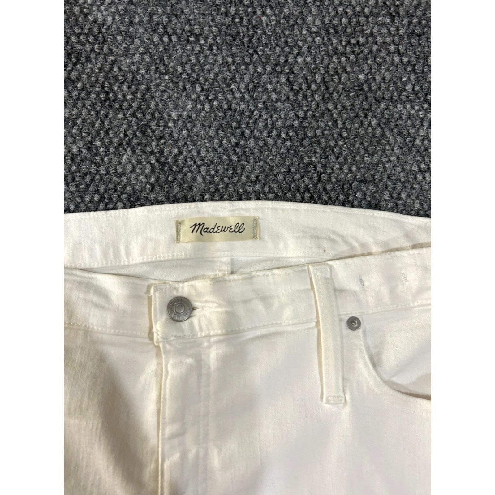 Madewell Madewell Jeans Mens Slim Straight Stretch Denim 35x29 Blue White Size US 35 - 5 Thumbnail