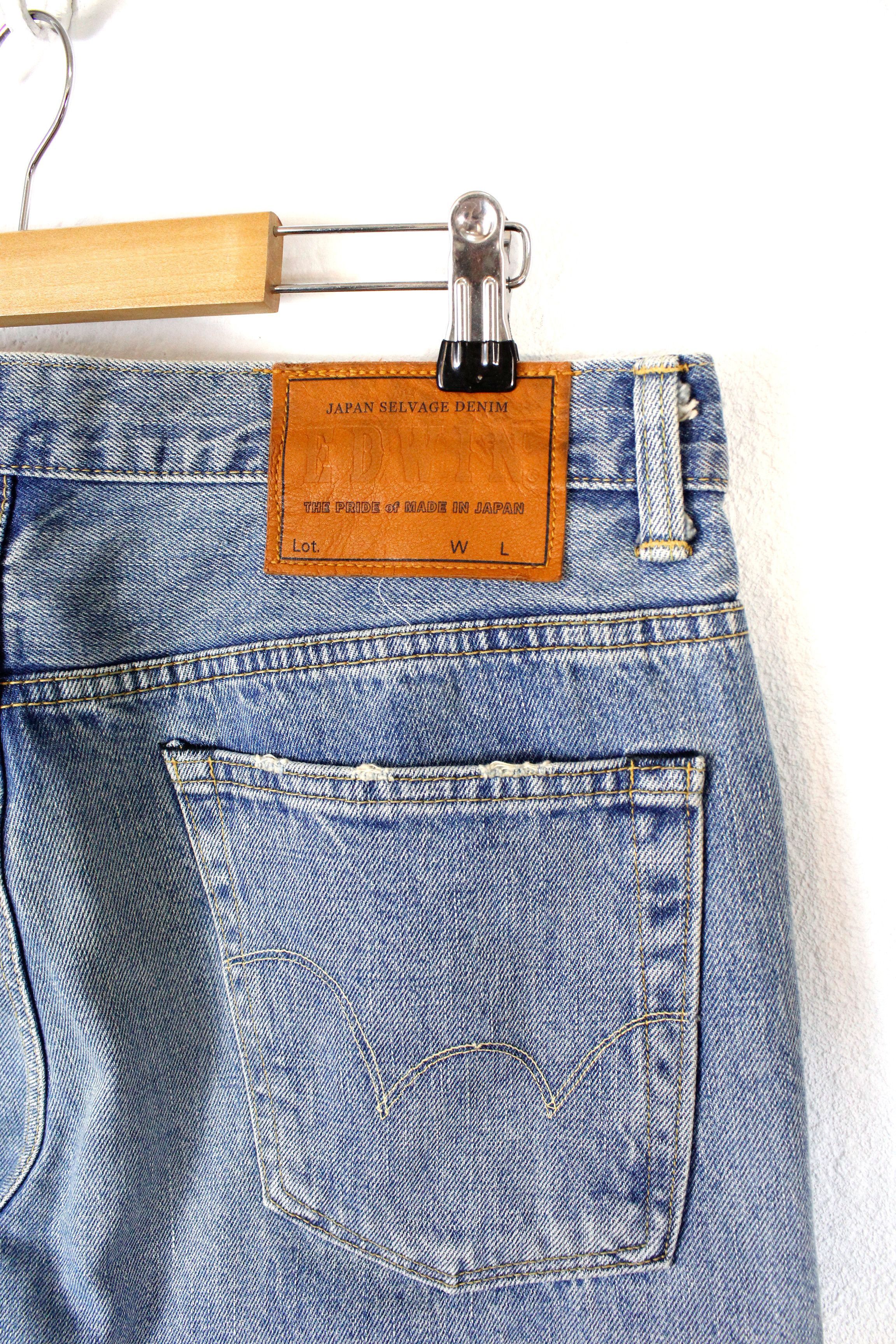 Edwin × Japanese Brand × Self Edge Edwin ESC33L Japan Rainbow Selvage Denim Jeans Pants 31 Size US 31 - 8 Thumbnail