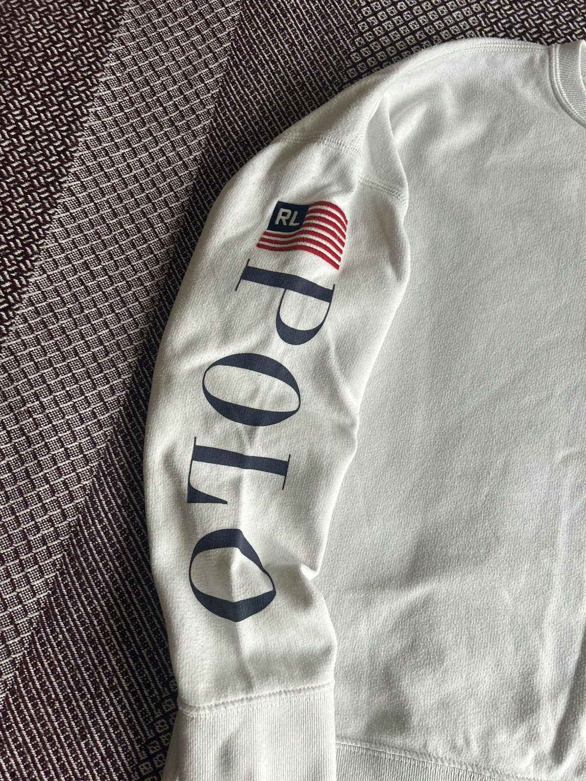 Polo Ralph Lauren Polo Ralph Lauren Vintage USA Flag Sweatshirt Unisex SZ L Size US L / EU 52-54 / 3 - 9 Thumbnail