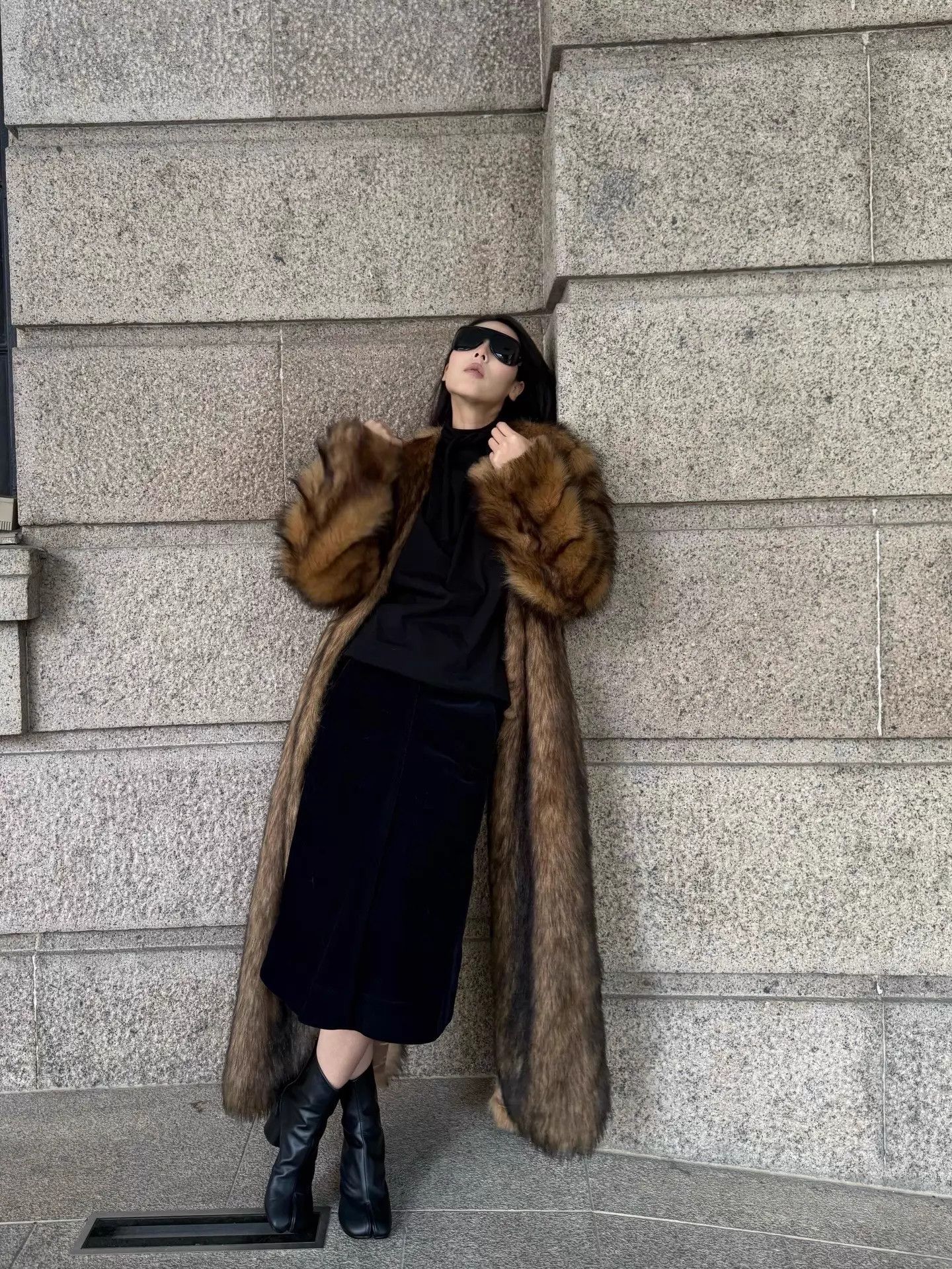 Other hed mayner eco fur long coat XS back slit like new Size XS / US 0-2 / IT 36-38 - 6 Thumbnail