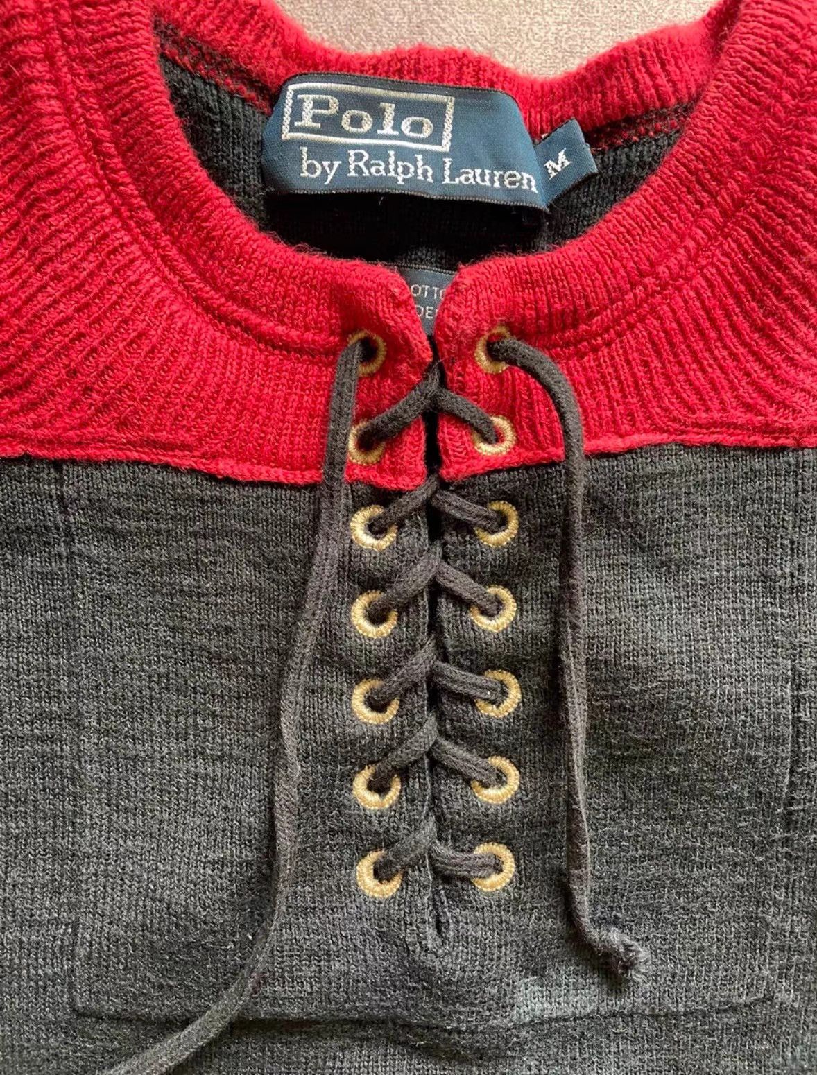 Polo Ralph Lauren Ralph Lauren Heavyweight Retro Henley Sweater K18 Size US M / EU 48-50 / 2 - 3 Thumbnail