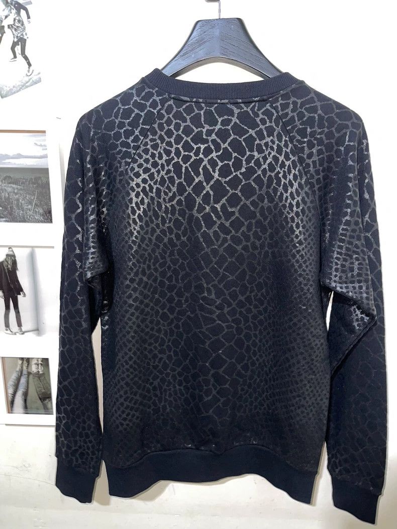 saint Laurent paris15fw genuine rubberized crocodile print