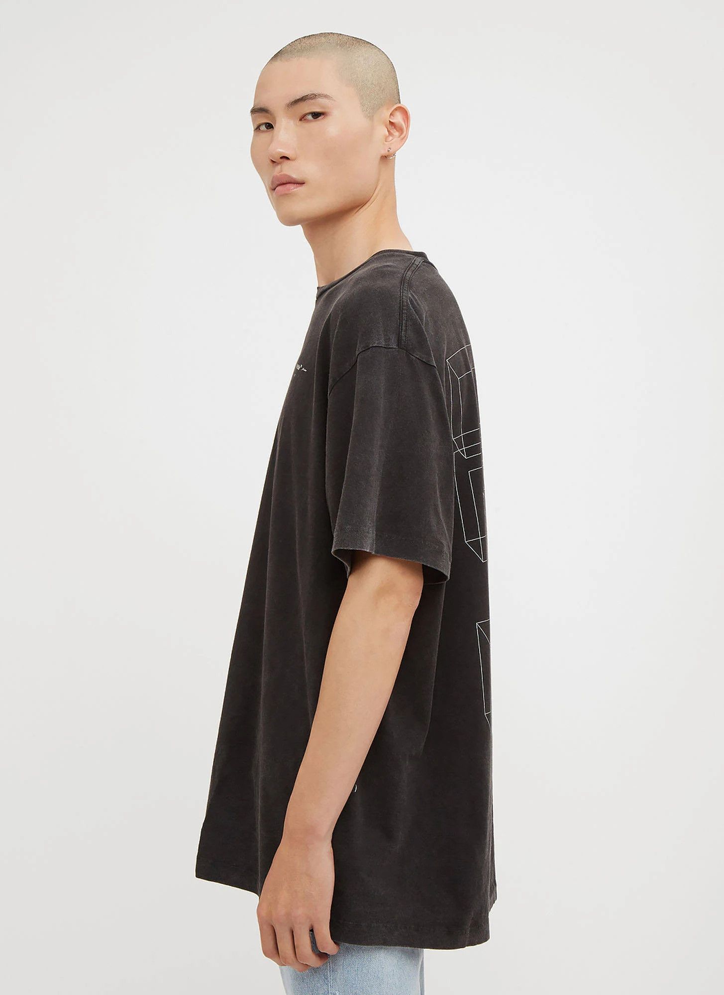 Off-White Washed Black 3D Arrows Oversized T-Shirt Size US L / EU 52-54 / 3 - 3 Thumbnail