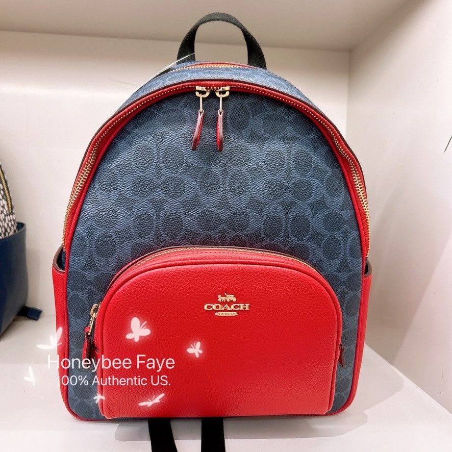 Coach Court Backpack In Signature Canvas CZ176 Size ONE SIZE - 6 Thumbnail