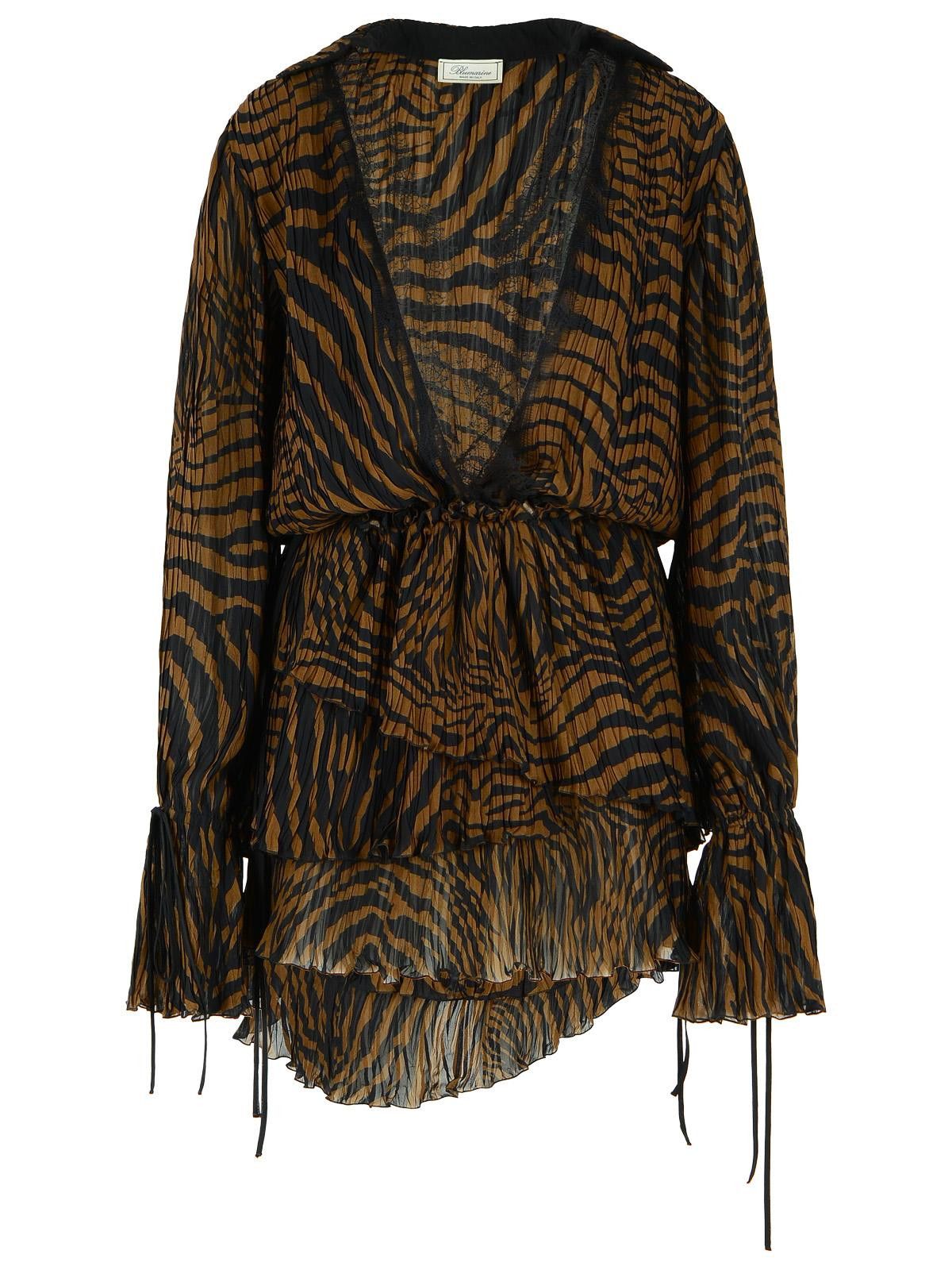 Blumarine BLUMARINE Brown Viscose Dress Size M / US 6-8 / IT 42-44 - 1 Thumbnail