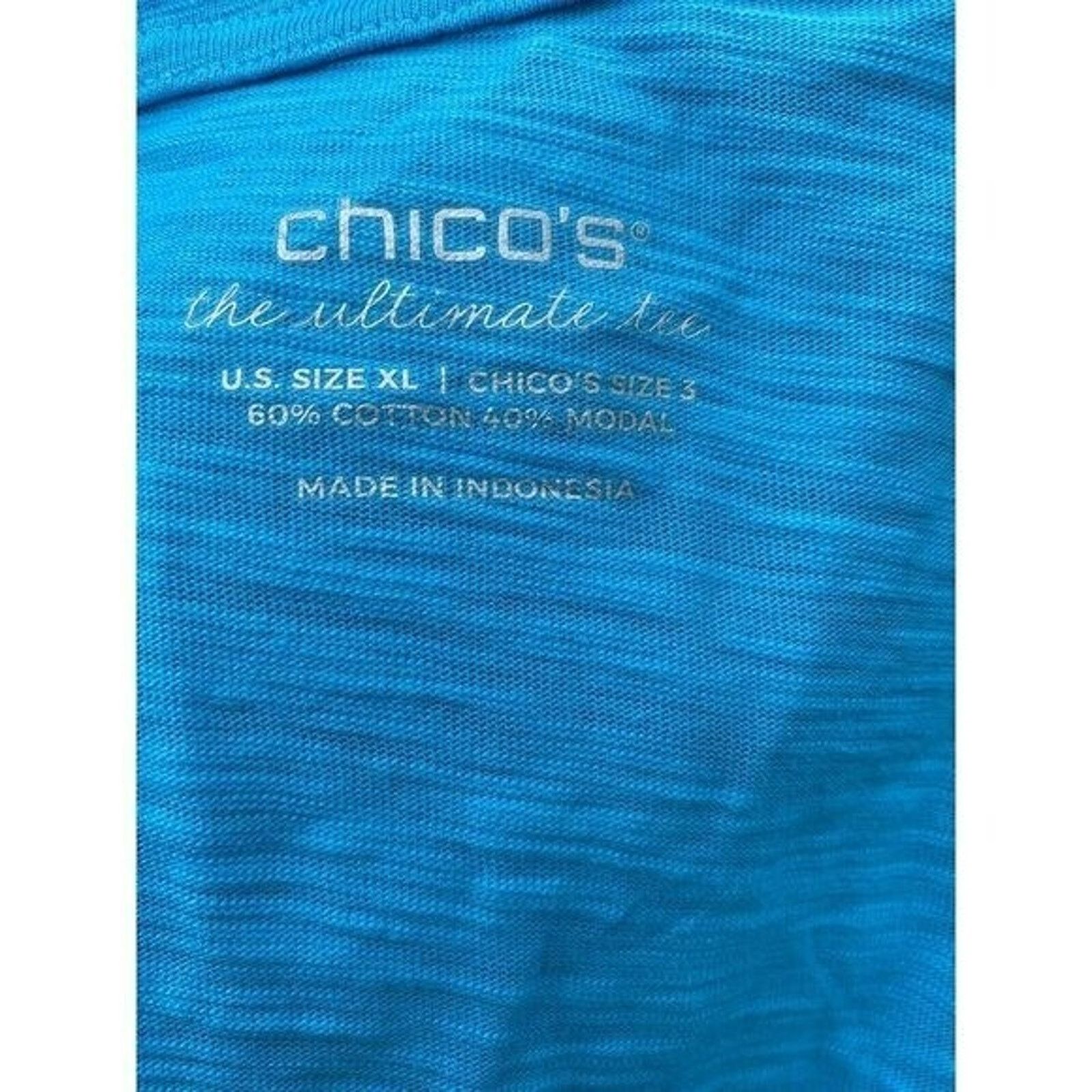 Chicos Chico’s light blue size XL cotton blend A000251 Size XL / US 12-14 / IT 48-50 - 6 Thumbnail